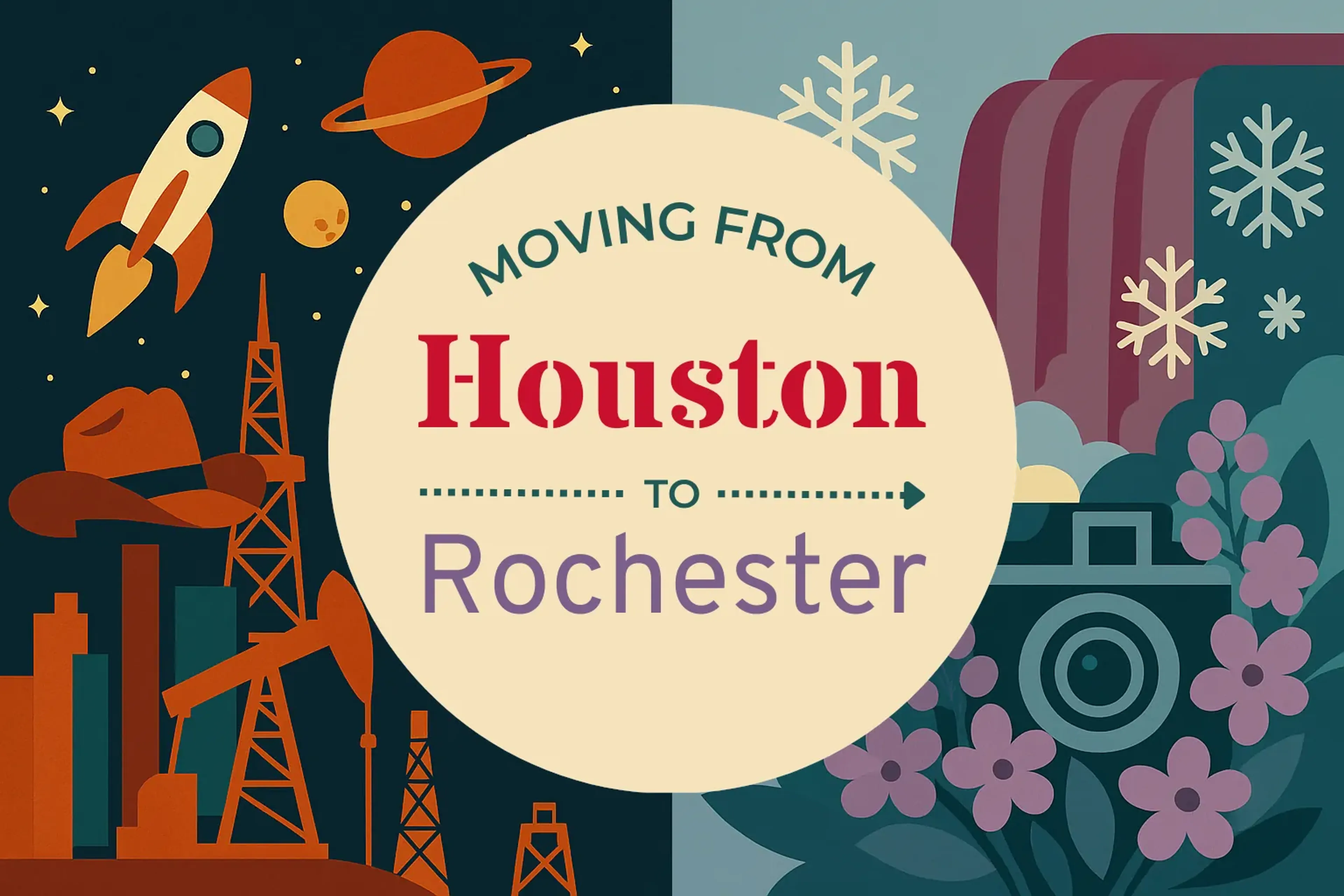 Side-by-side comparison of Houston to Rochester moving companies