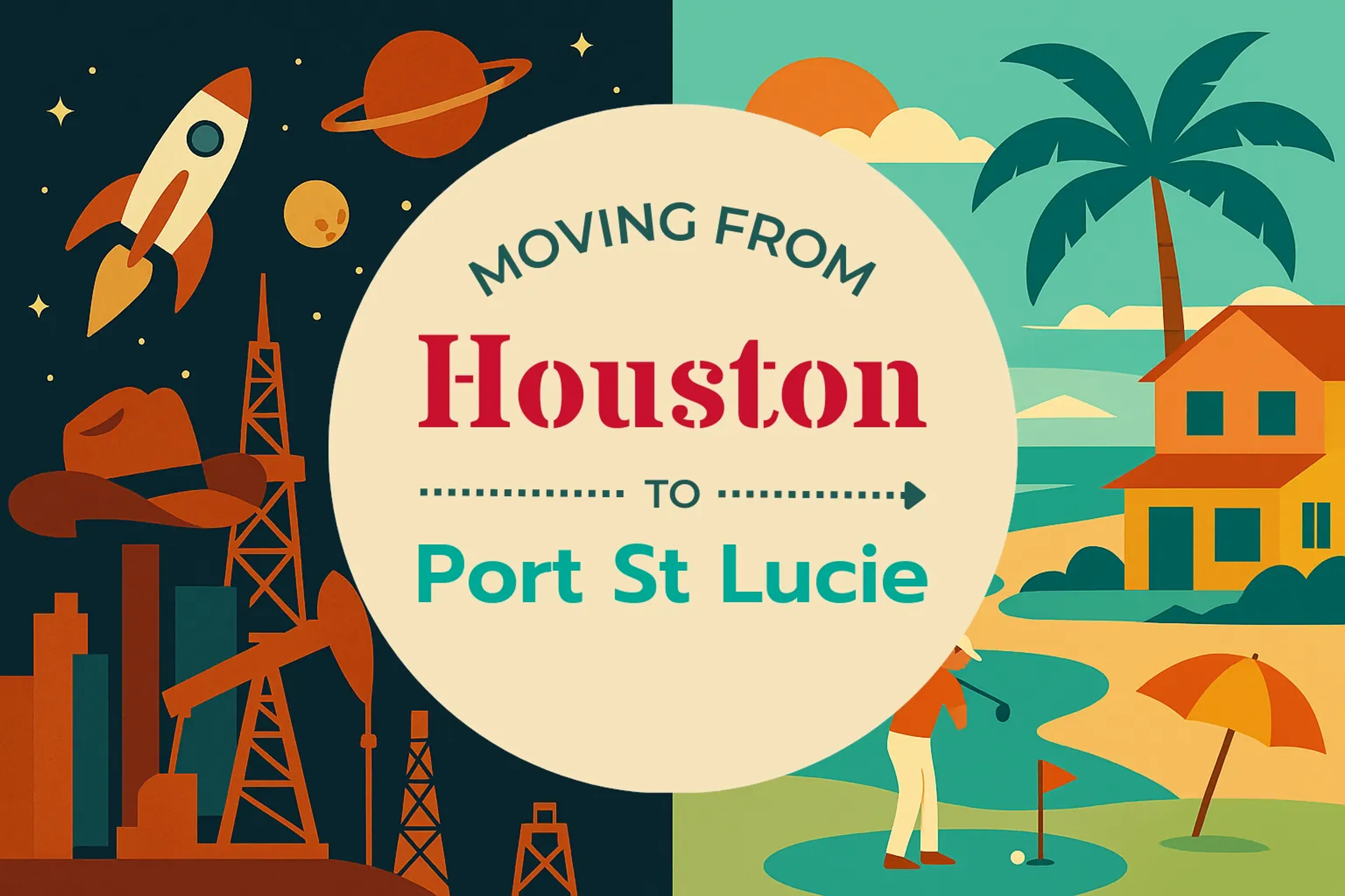Side-by-side comparison of Houston to Port St. Lucie moving companies
