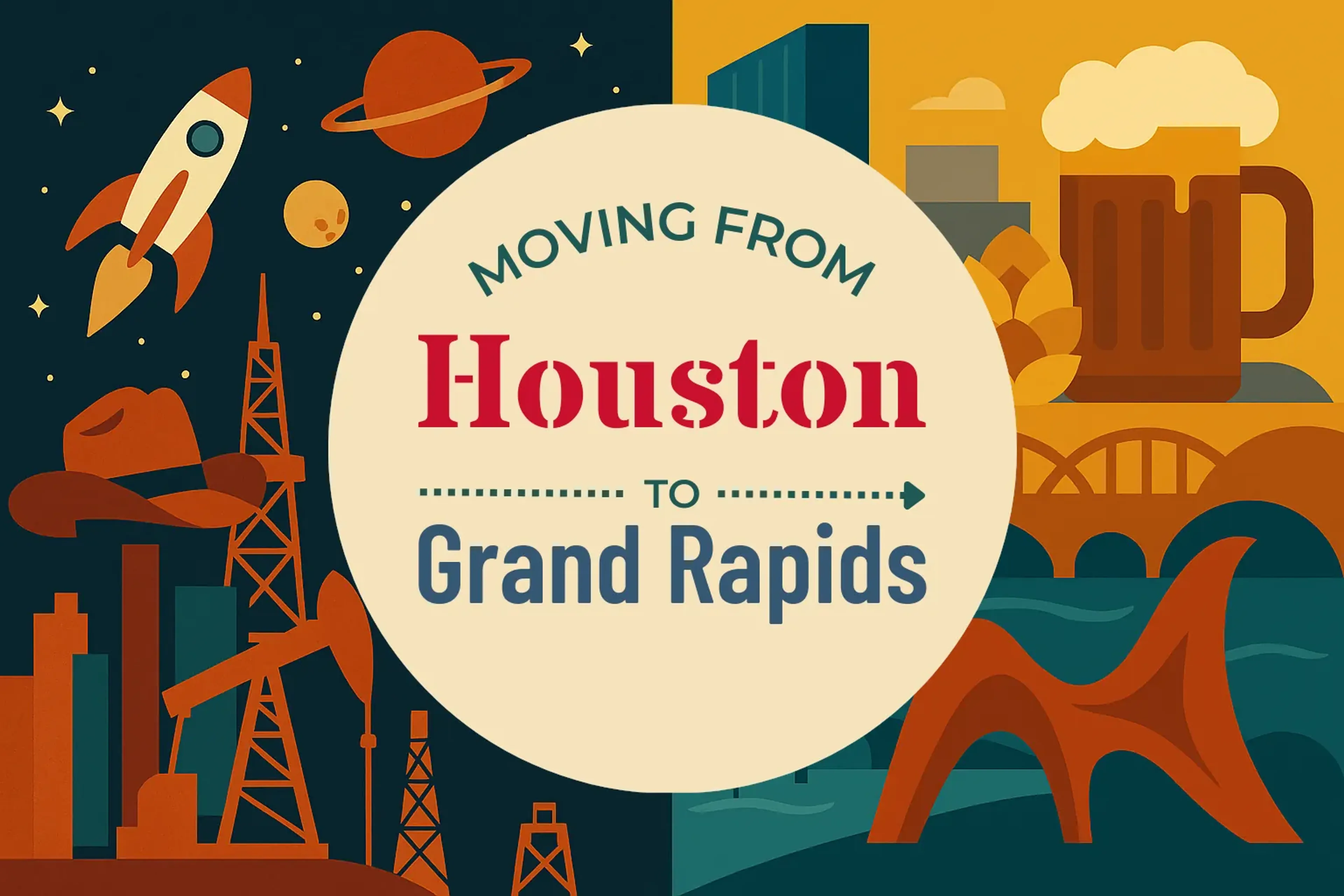 Side-by-side comparison of Houston to Grand Rapids moving companies