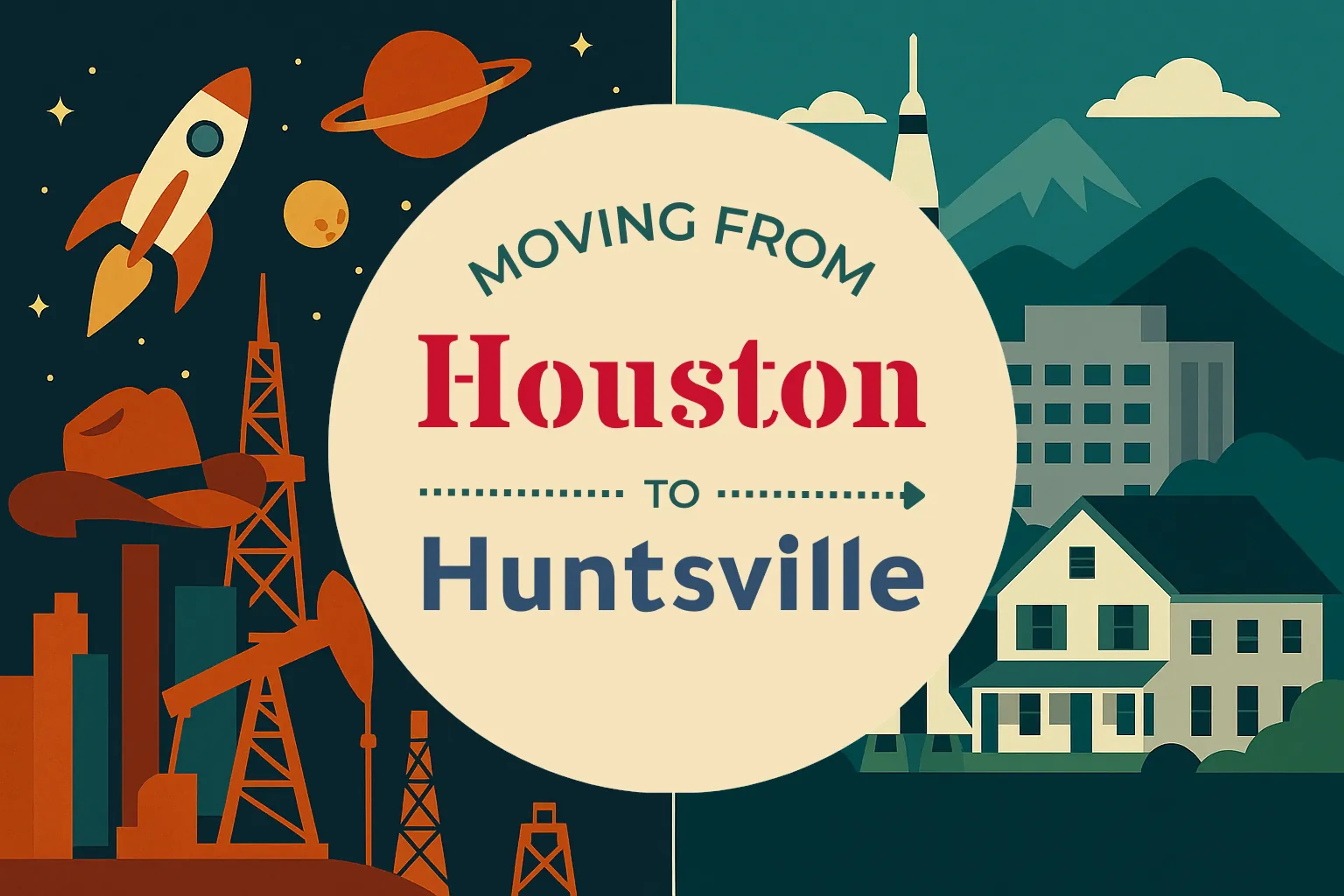Side-by-side comparison of Houston to Huntsville moving companies