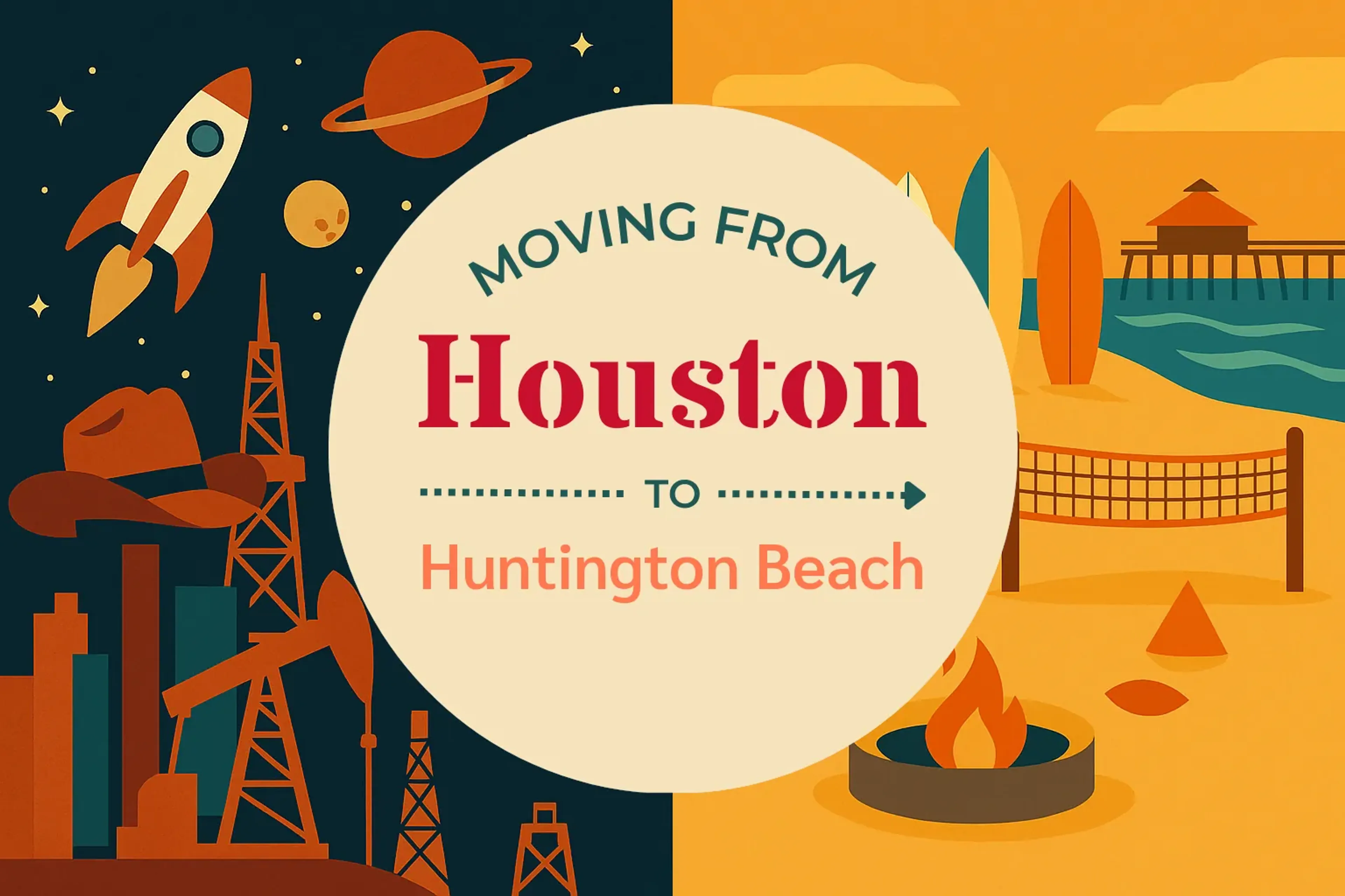 Side-by-side comparison of Houston to Huntington Beach moving companies