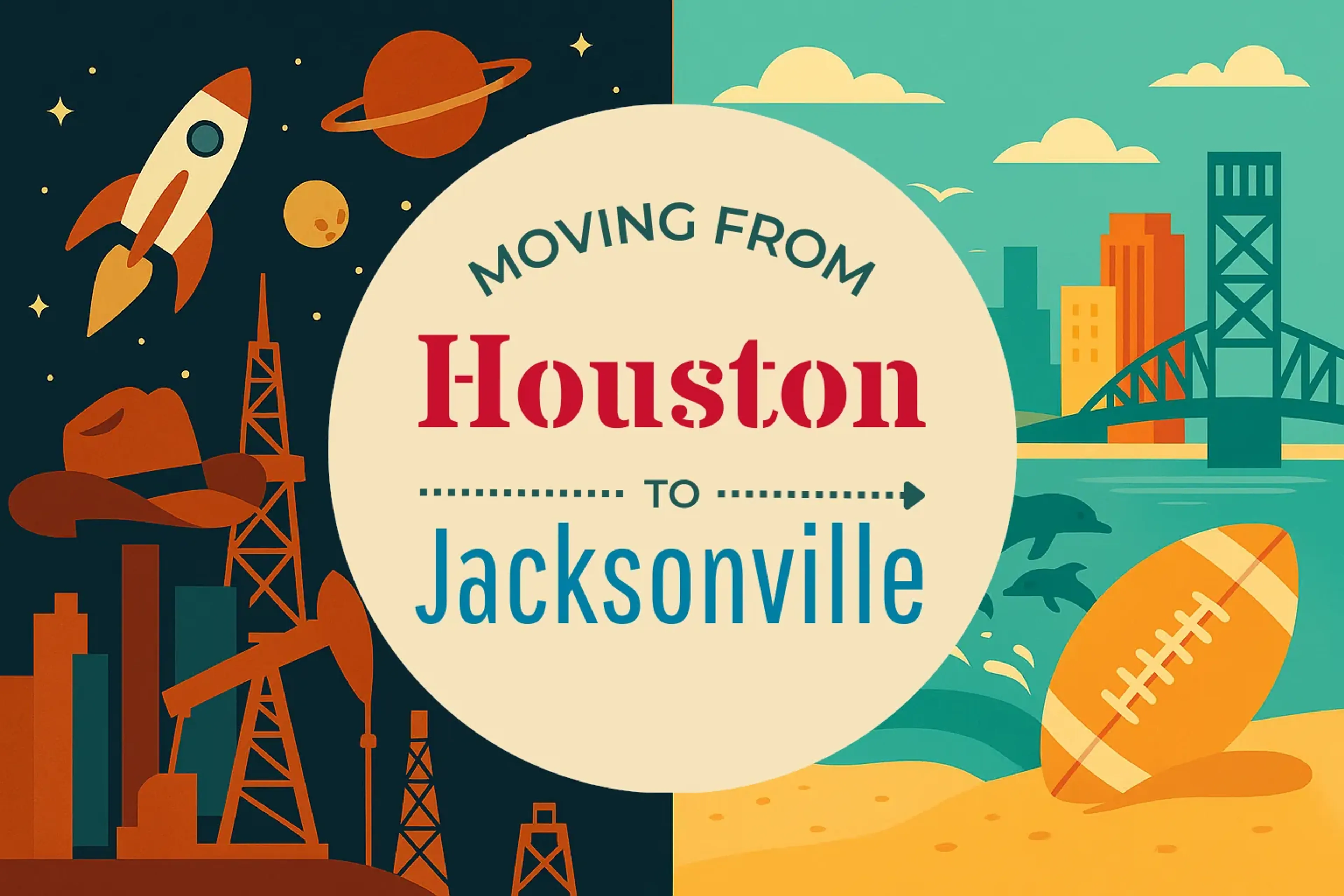 Side-by-side comparison of Houston to Jacksonville moving companies