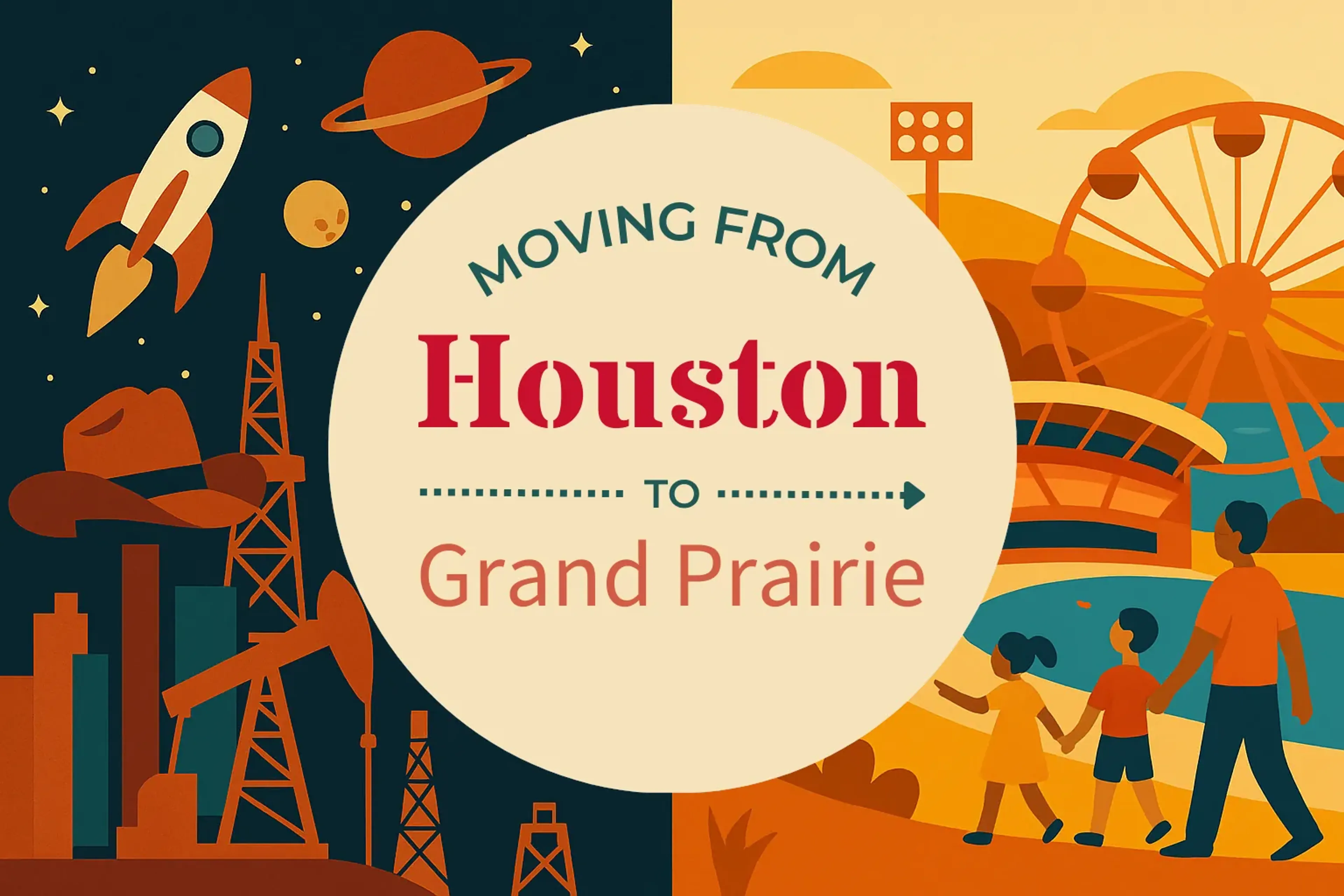 Side-by-side comparison of Houston to Grand Prairie moving companies