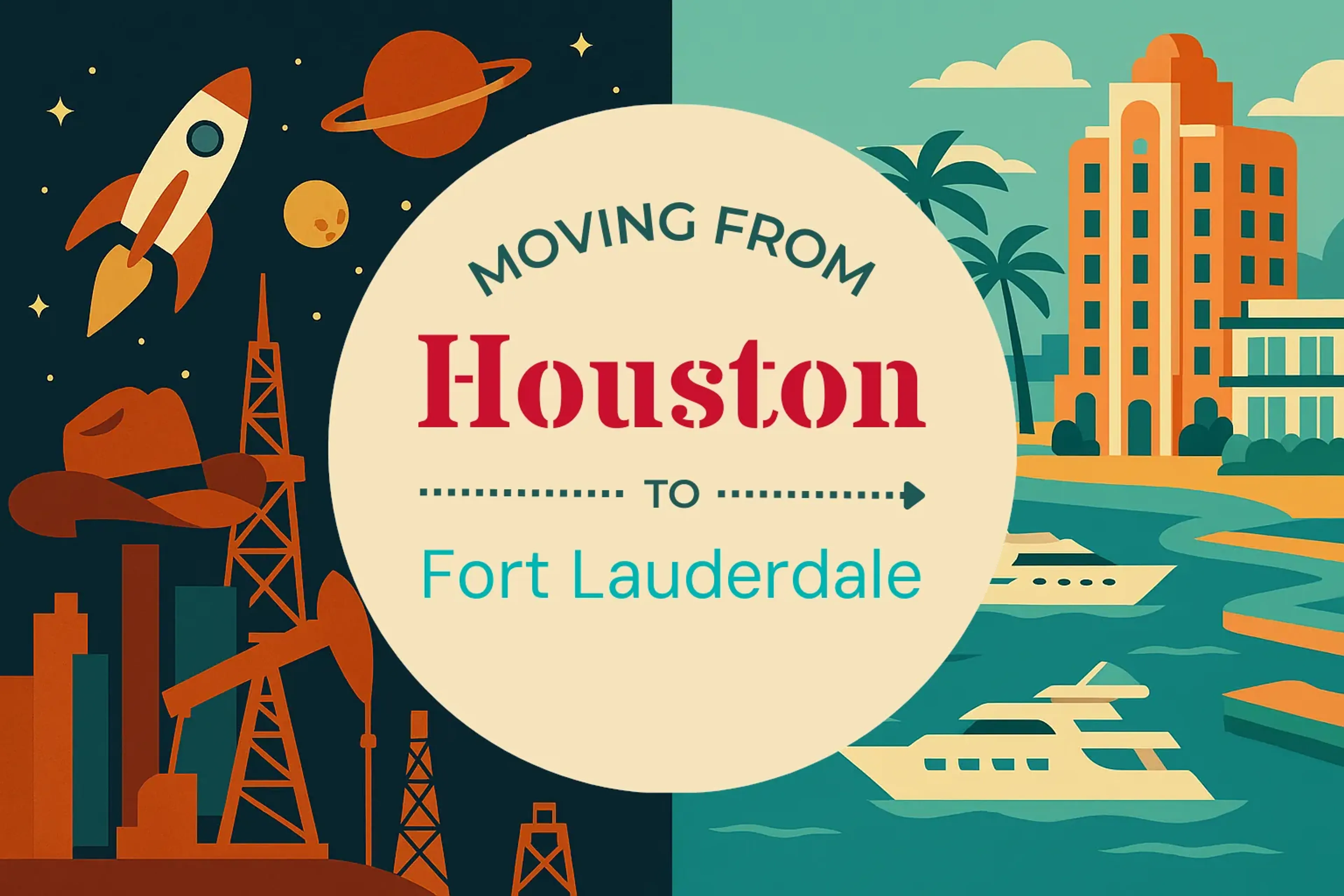 Side-by-side comparison of Houston to Fort Lauderdale moving companies