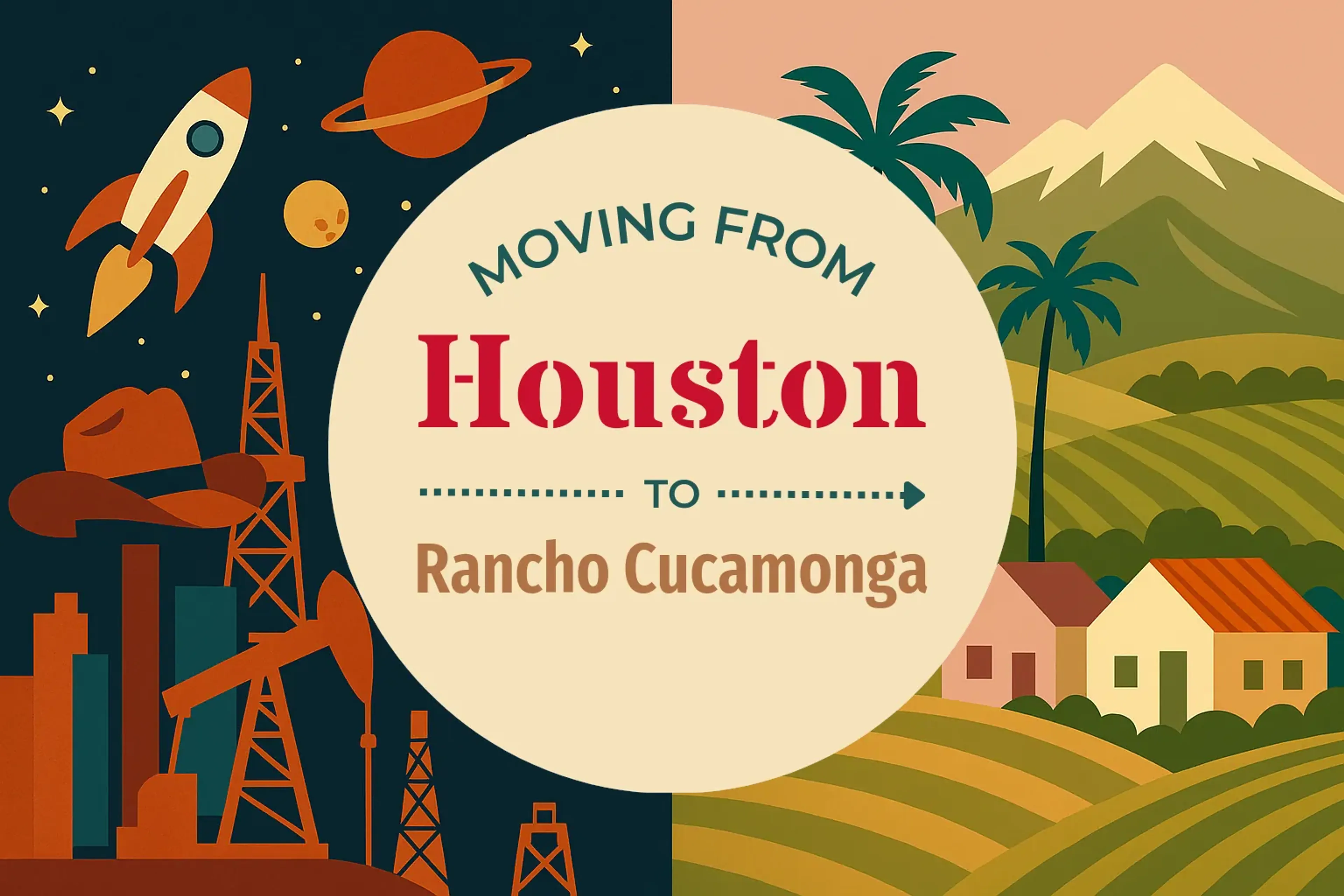 Side-by-side comparison of Houston to Rancho Cucamonga moving companies