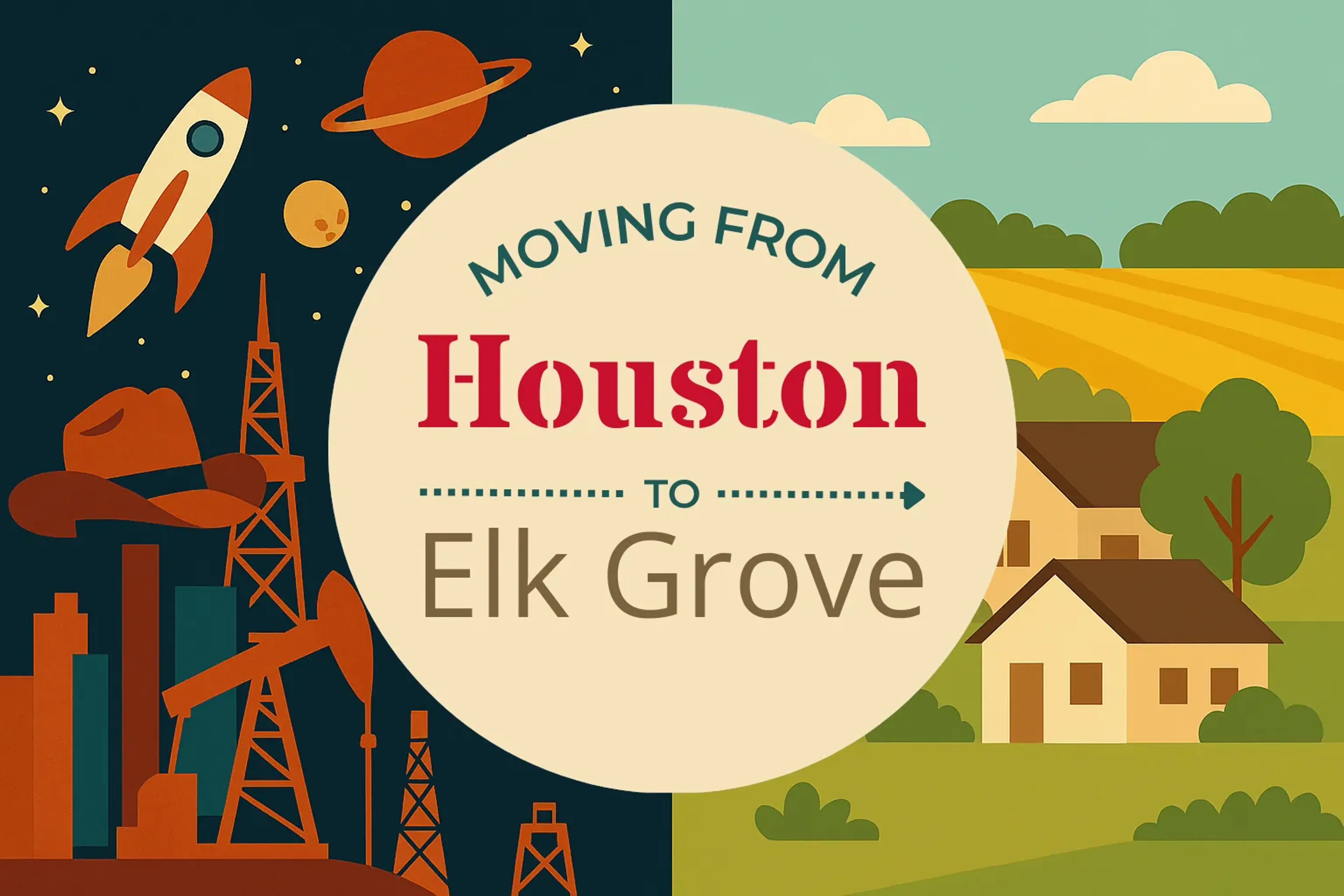 Side-by-side comparison of Houston to Elk Grove moving companies