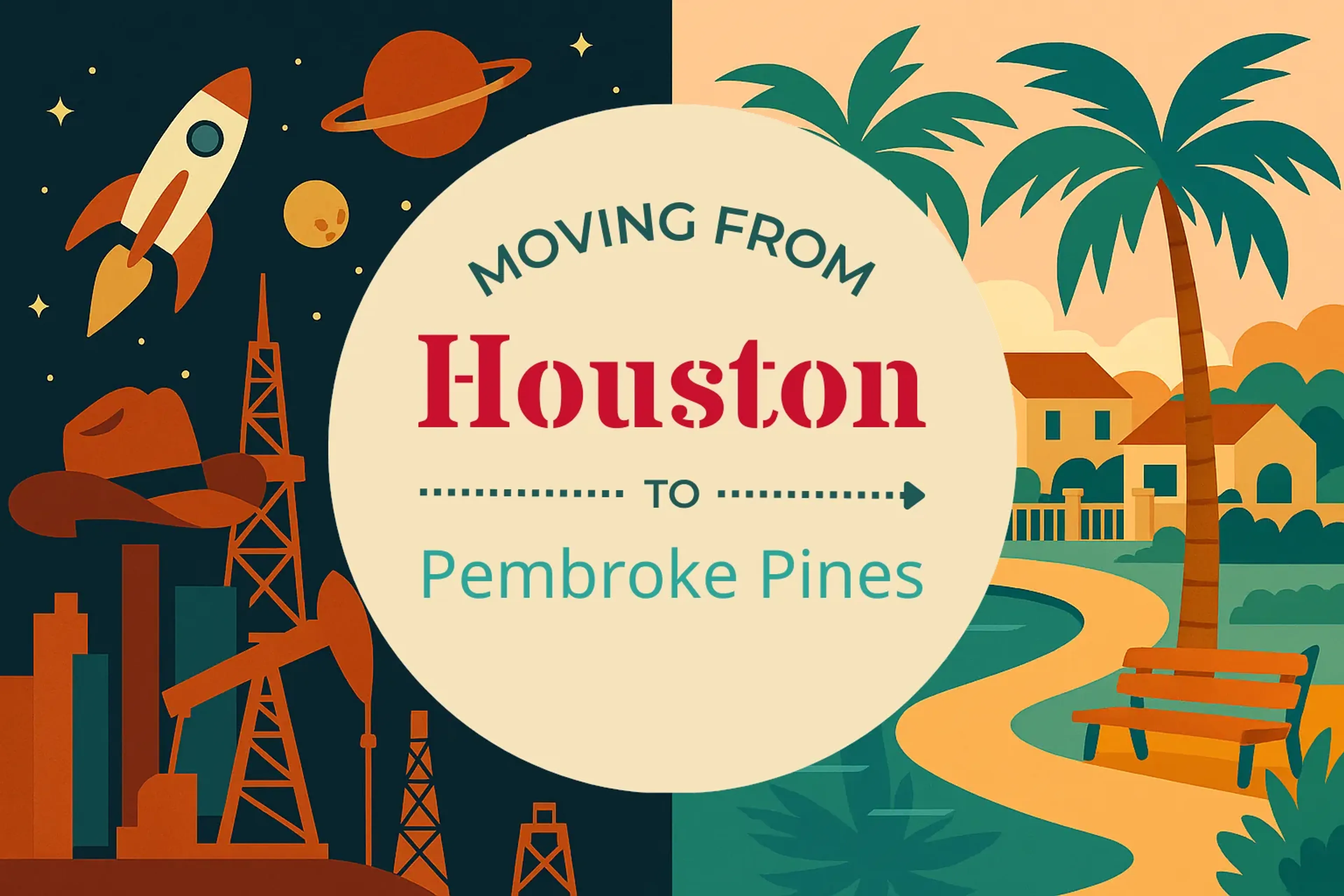 Side-by-side comparison of Houston to Pembroke Pines moving companies
