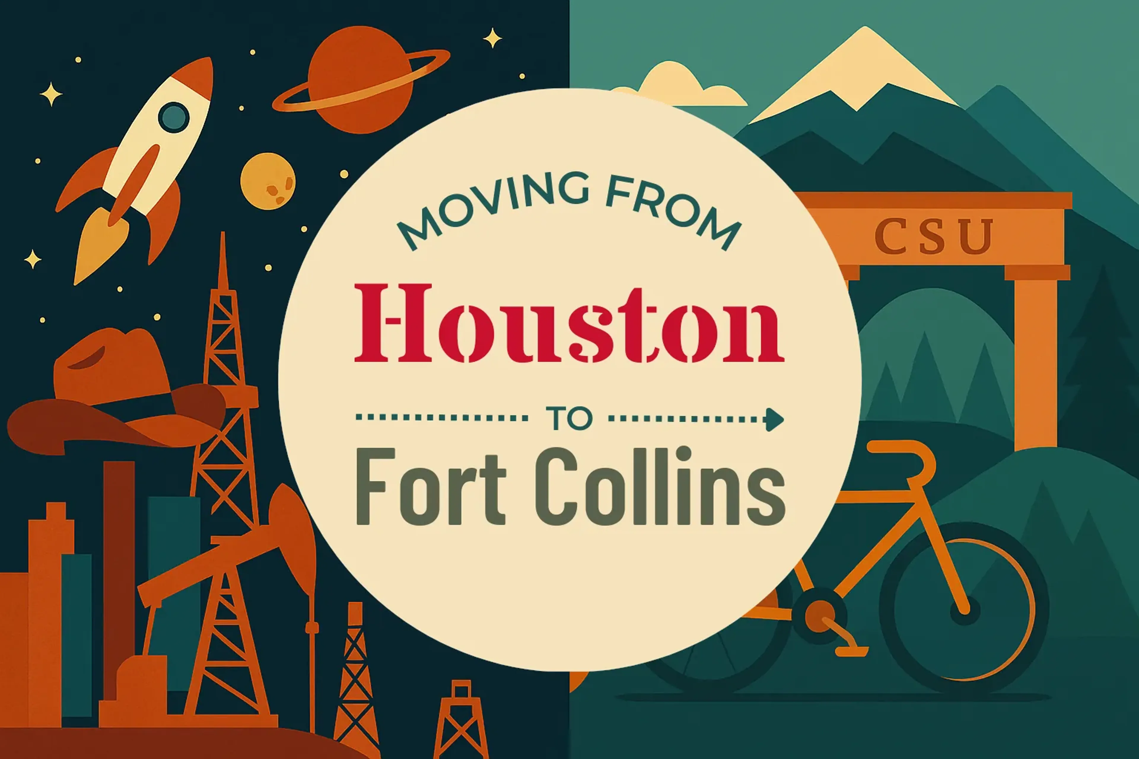 Side-by-side comparison of Houston to Fort Collins moving companies