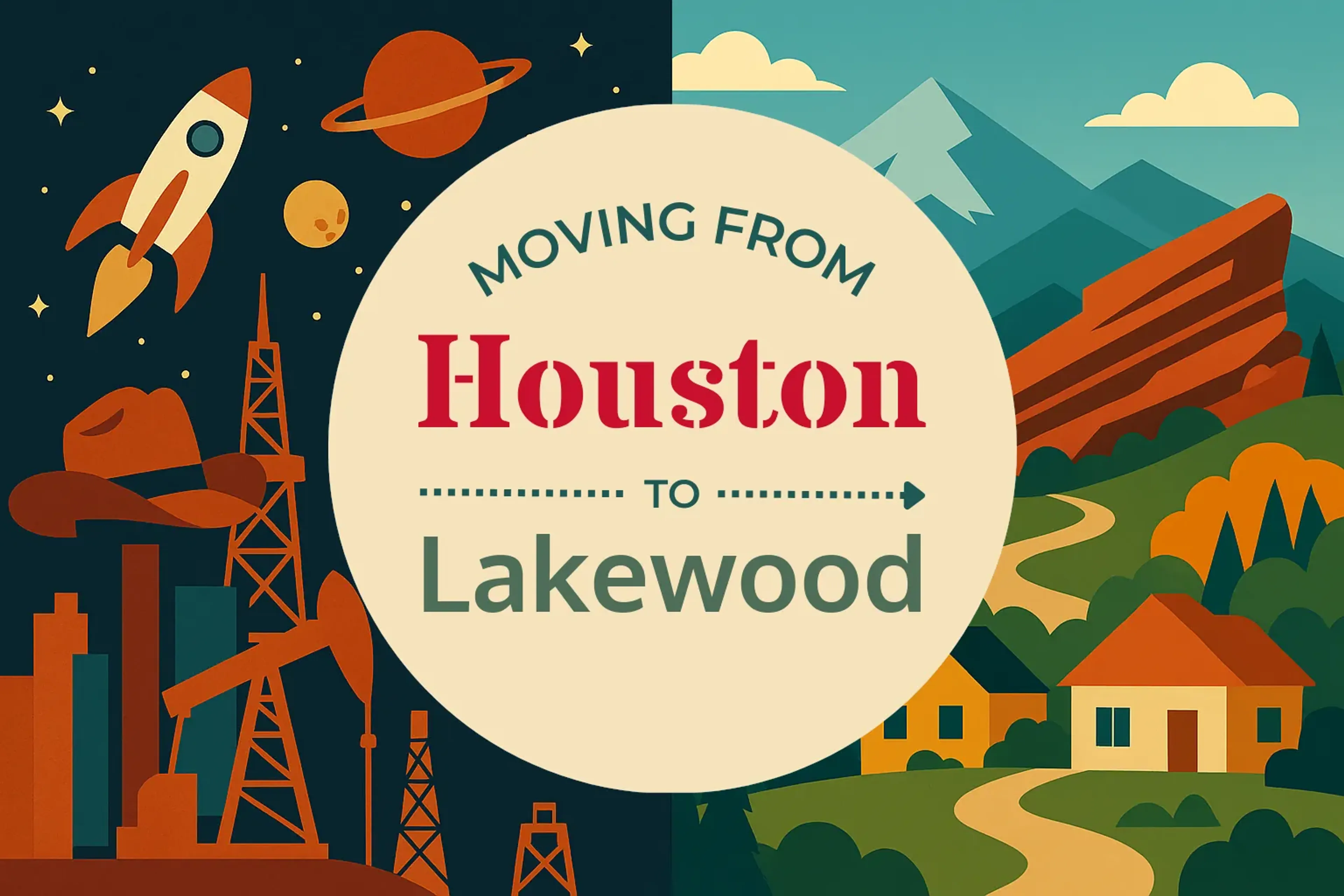 Side-by-side comparison of Houston to Lakewood moving companies
