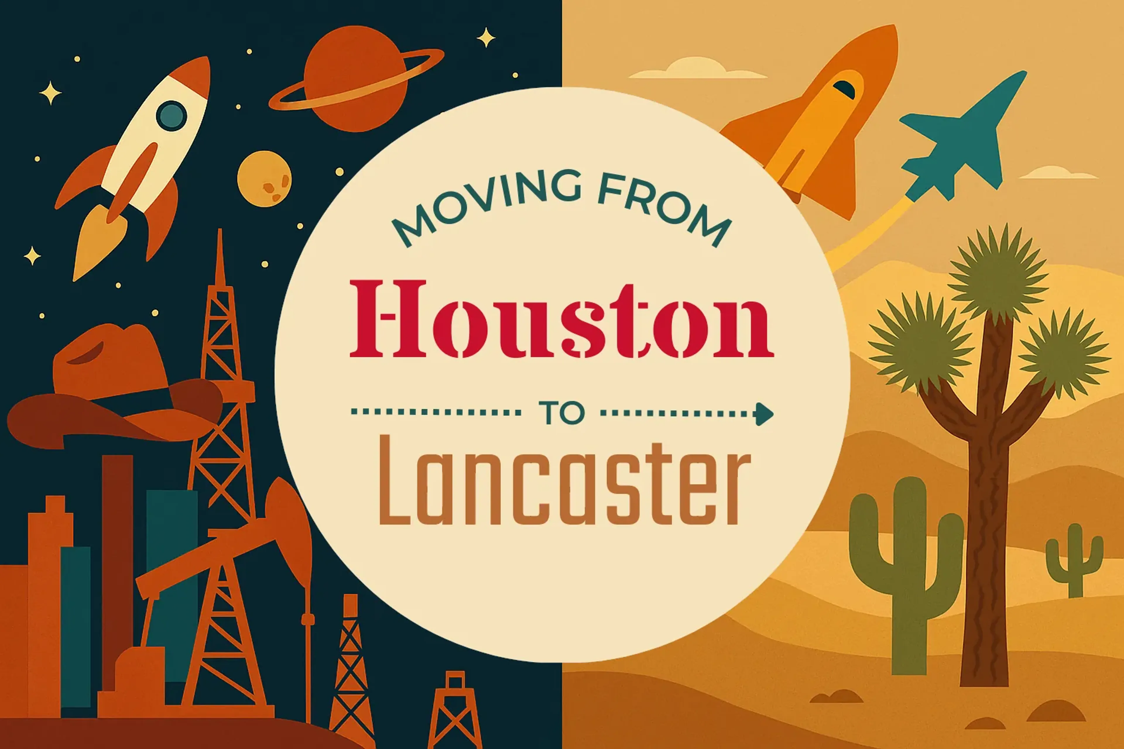 Side-by-side comparison of Houston to Lancaster moving companies