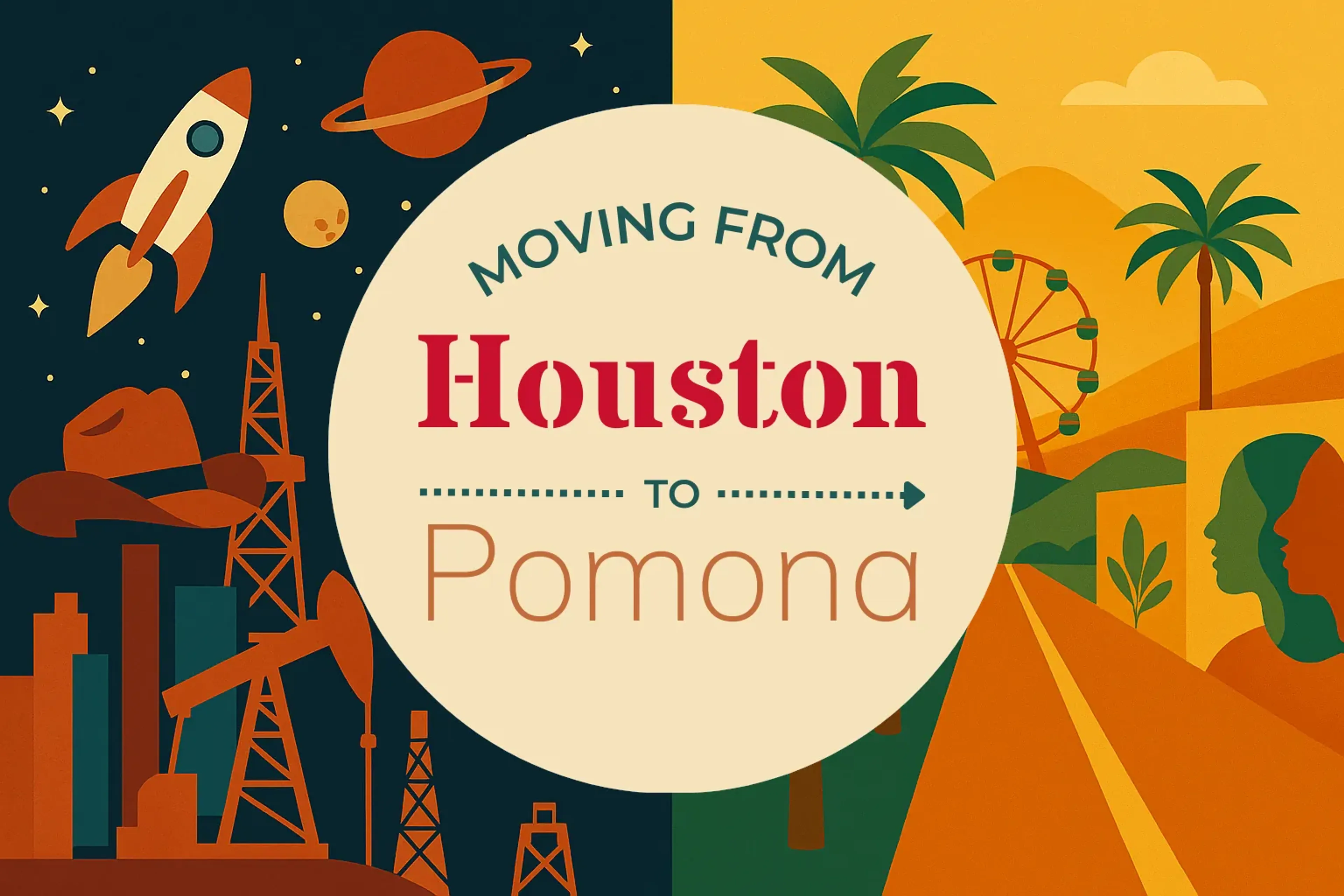 Side-by-side comparison of Houston to Pomona moving companies