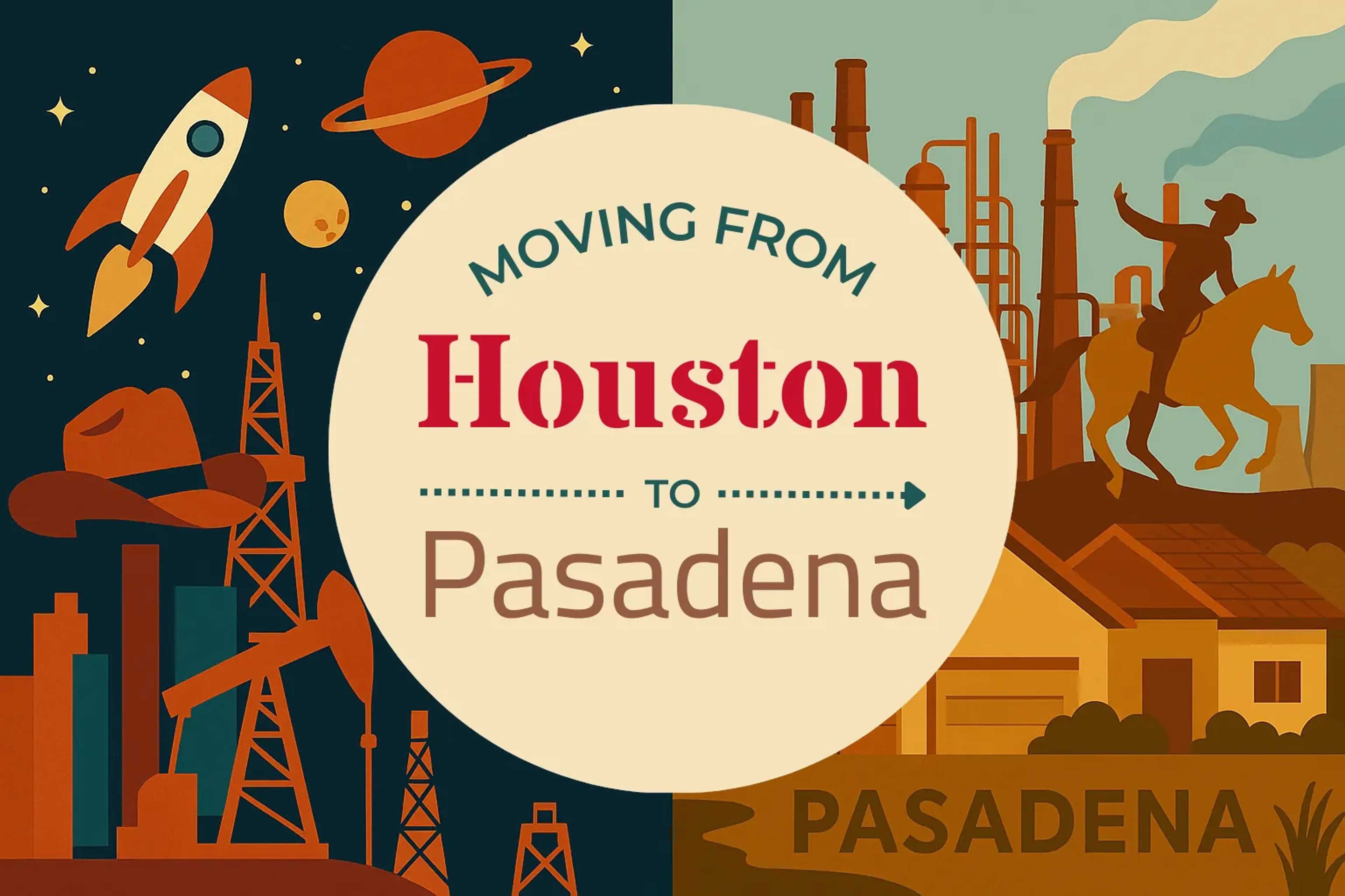 Side-by-side comparison of Houston to Pasadena moving companies