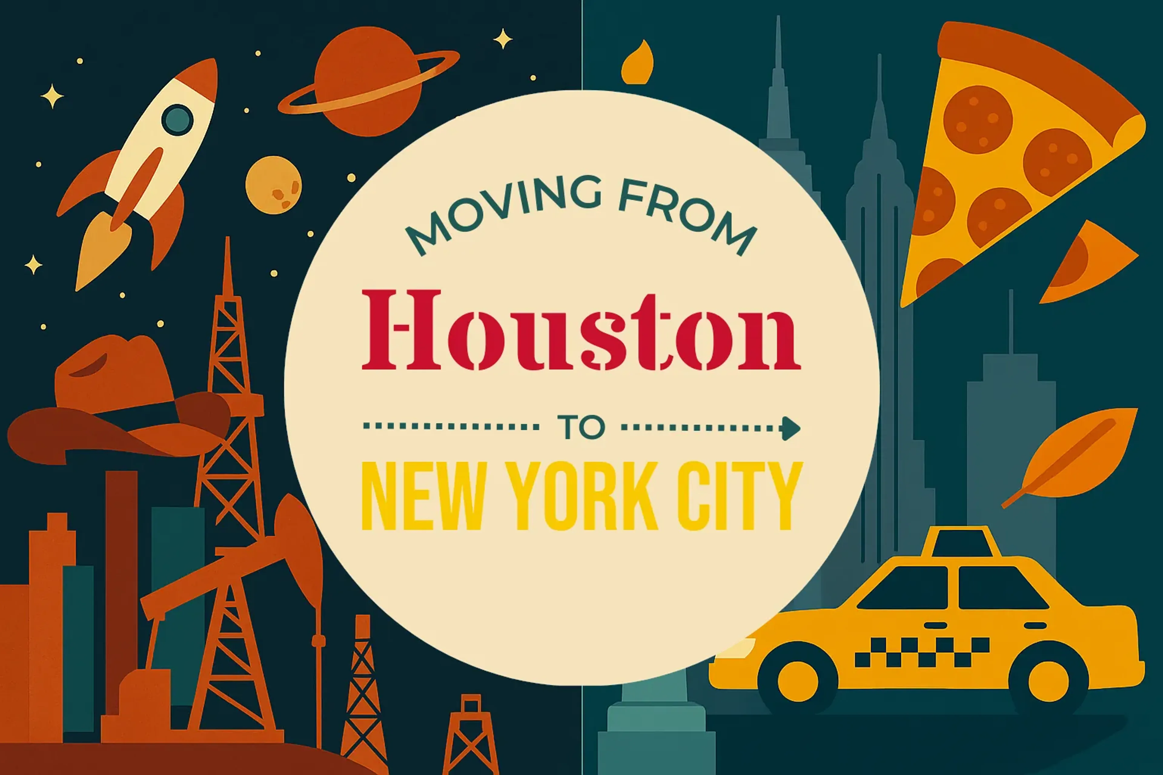 Side-by-side comparison of Houston to New York City moving companies