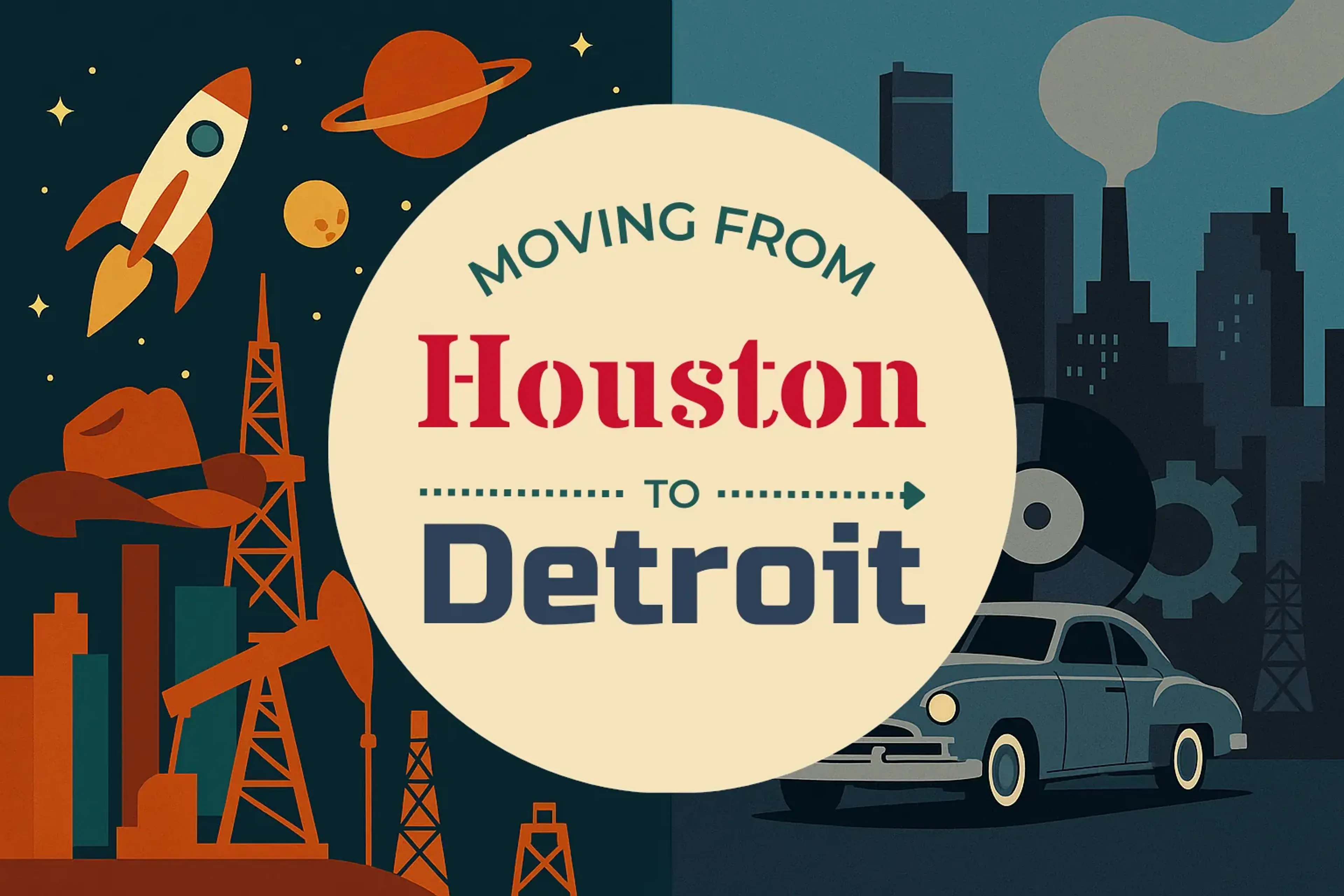 Side-by-side comparison of Houston to Detroit moving companies