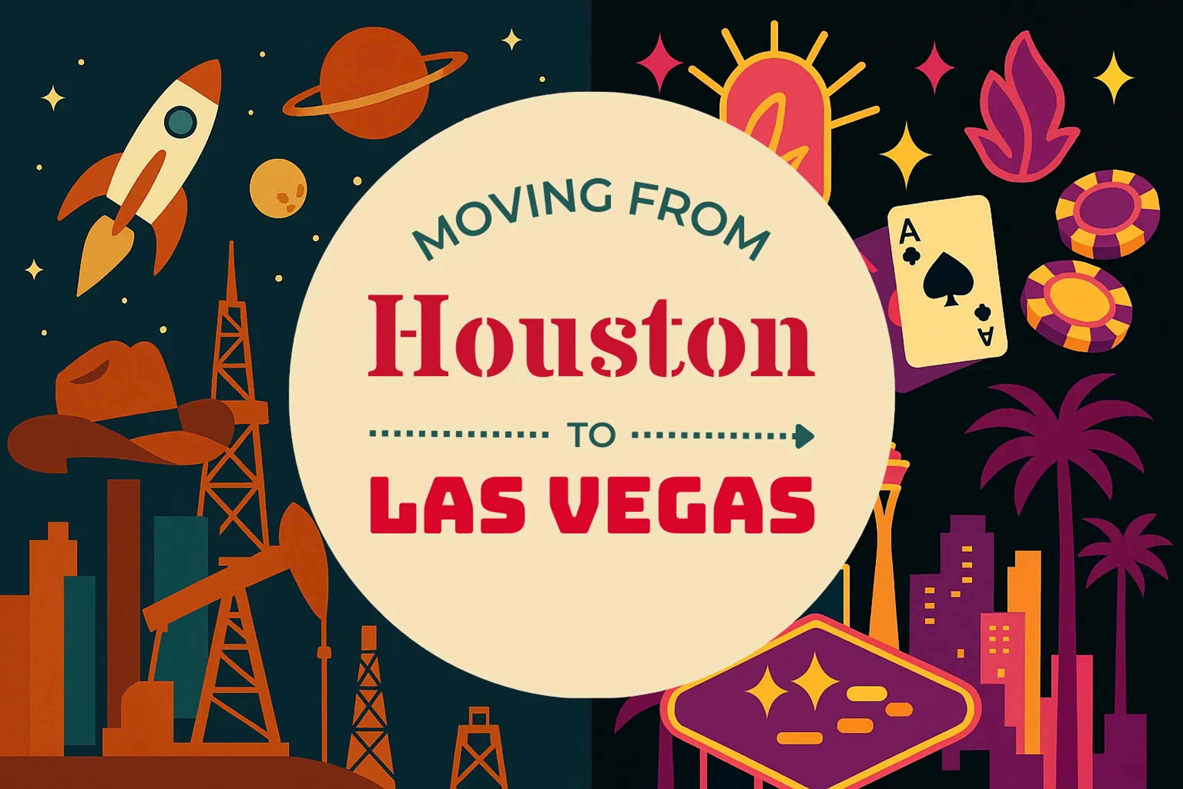 Side-by-side comparison of Houston to Las Vegas moving companies