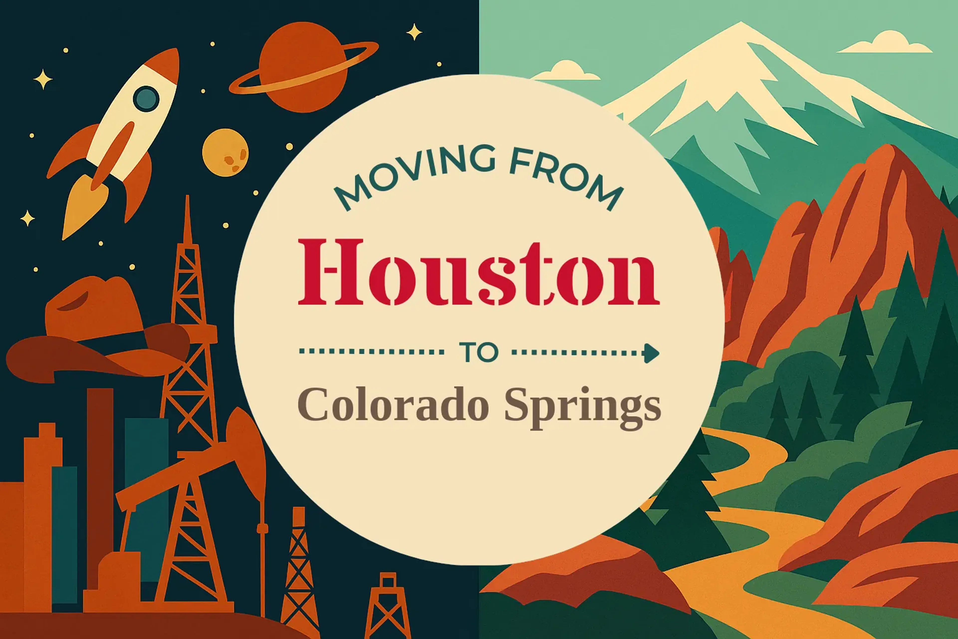 Side-by-side comparison of Houston to Colorado Springs moving companies