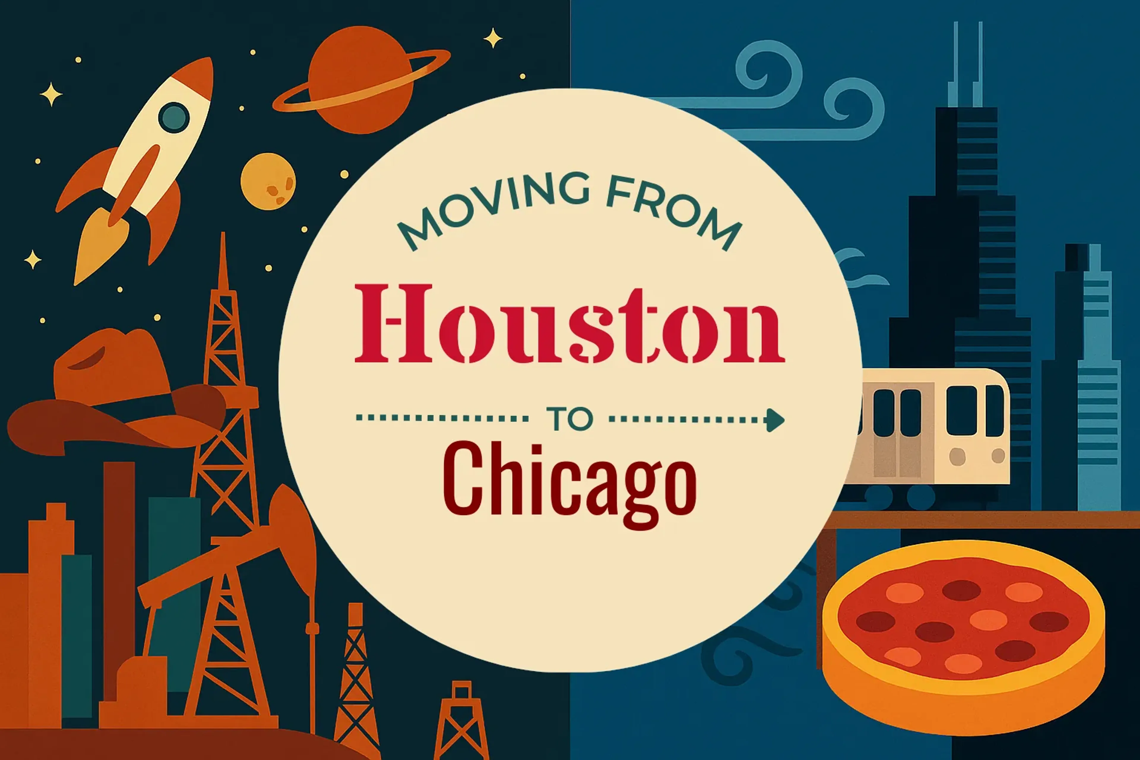 Side-by-side comparison of Houston to Chicago moving companies