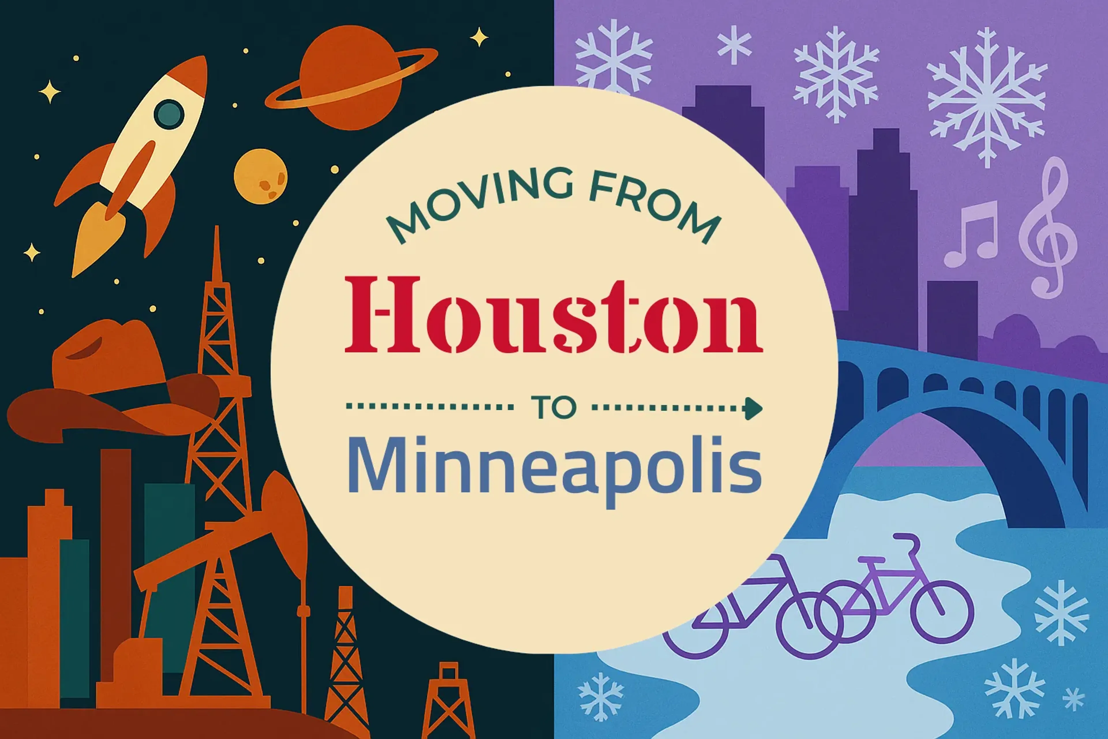 Side-by-side comparison of Houston to Minneapolis moving companies
