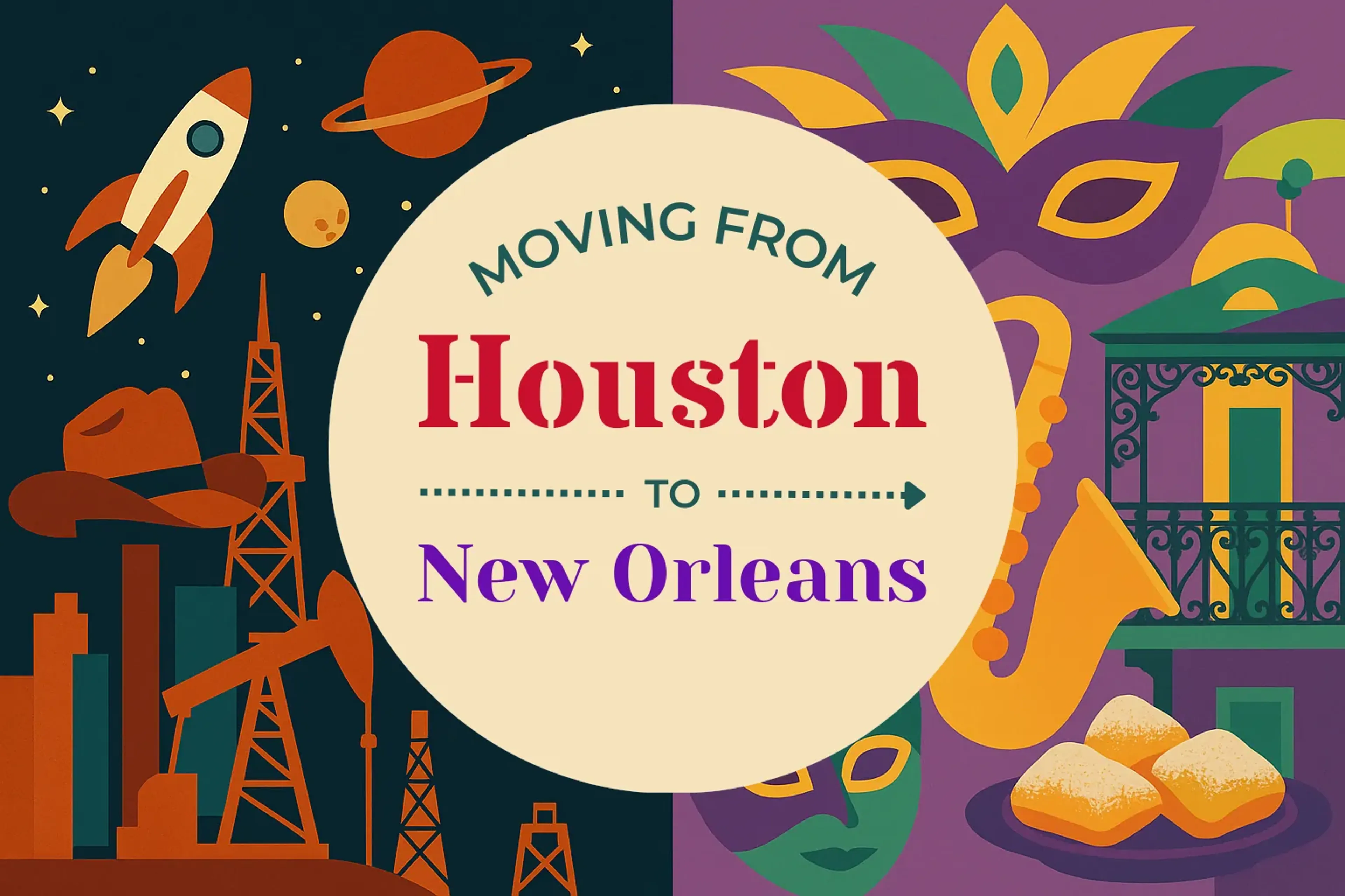 Side-by-side comparison of Houston to New Orleans moving companies