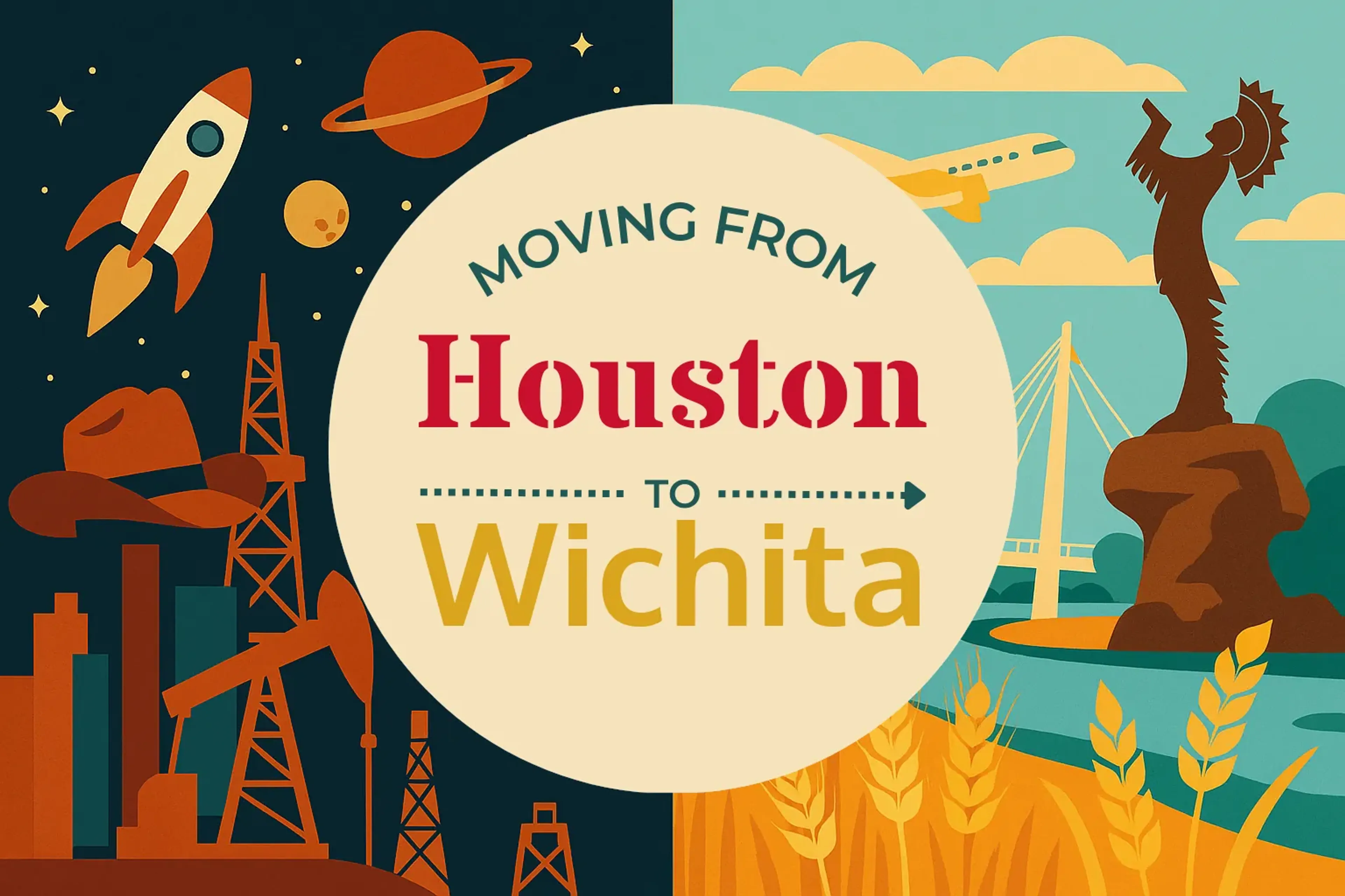 Side-by-side comparison of Houston to Wichita moving companies