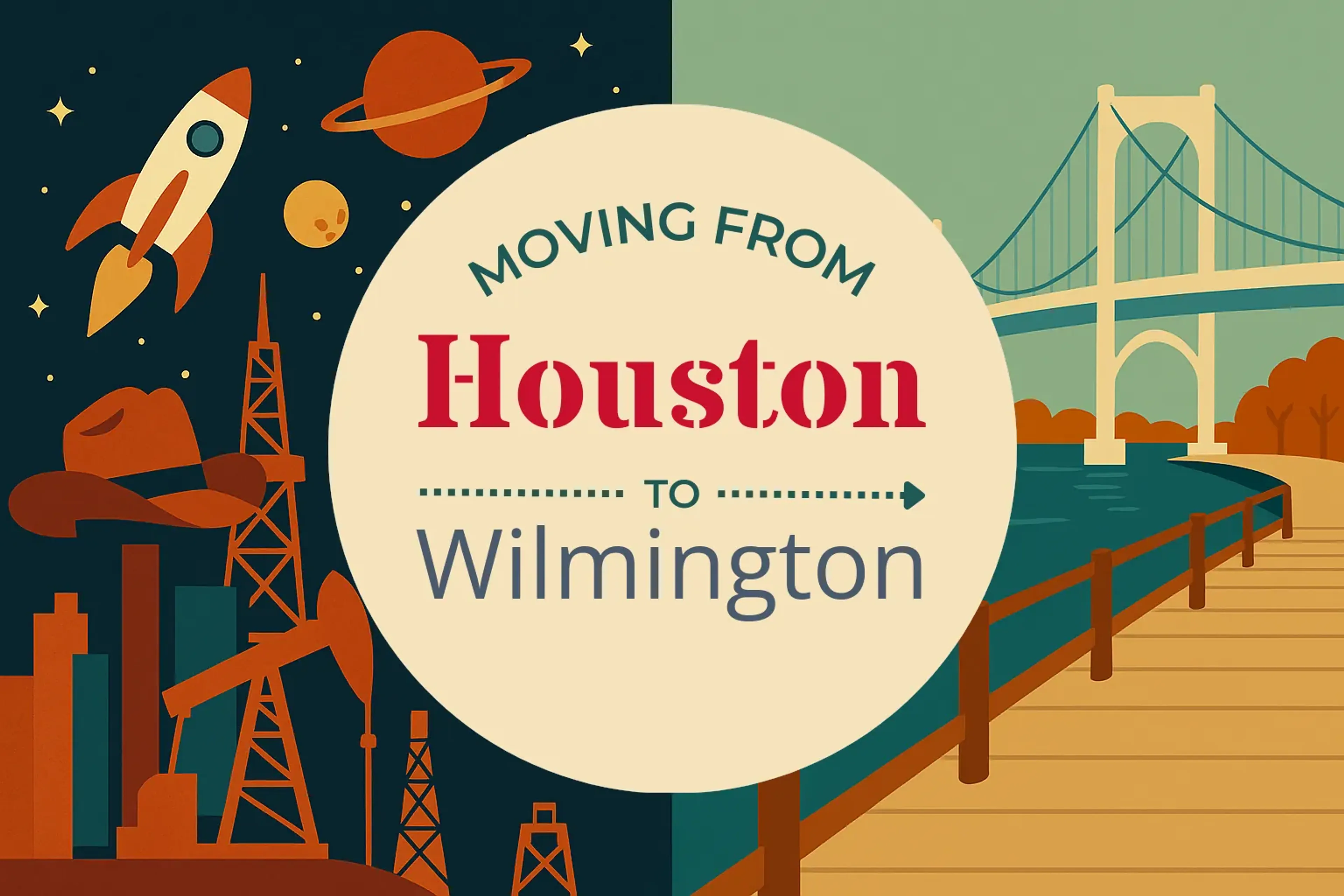 Side-by-side comparison of Houston to Wilmington moving companies