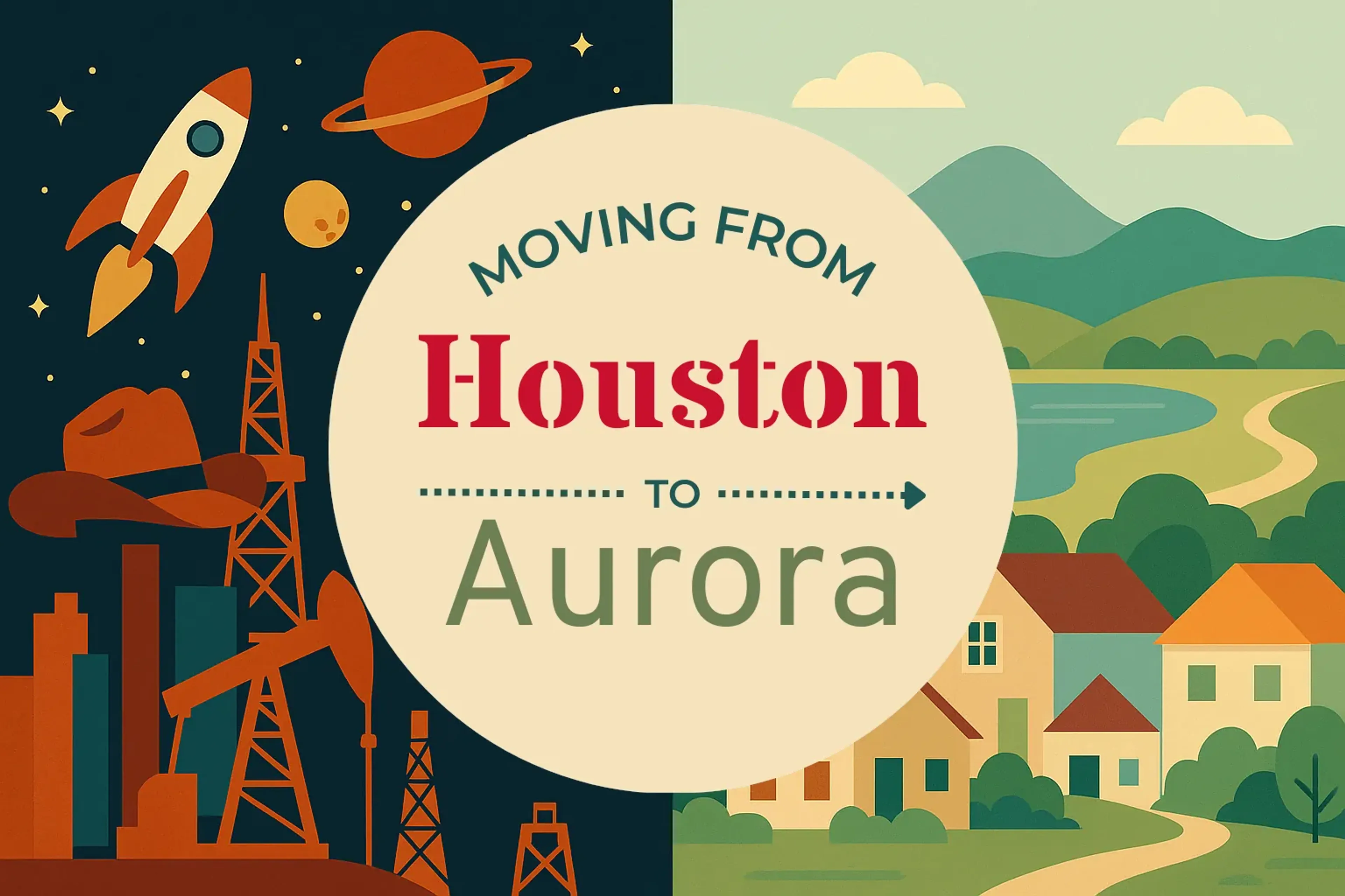 Side-by-side comparison of Houston to Aurora moving companies
