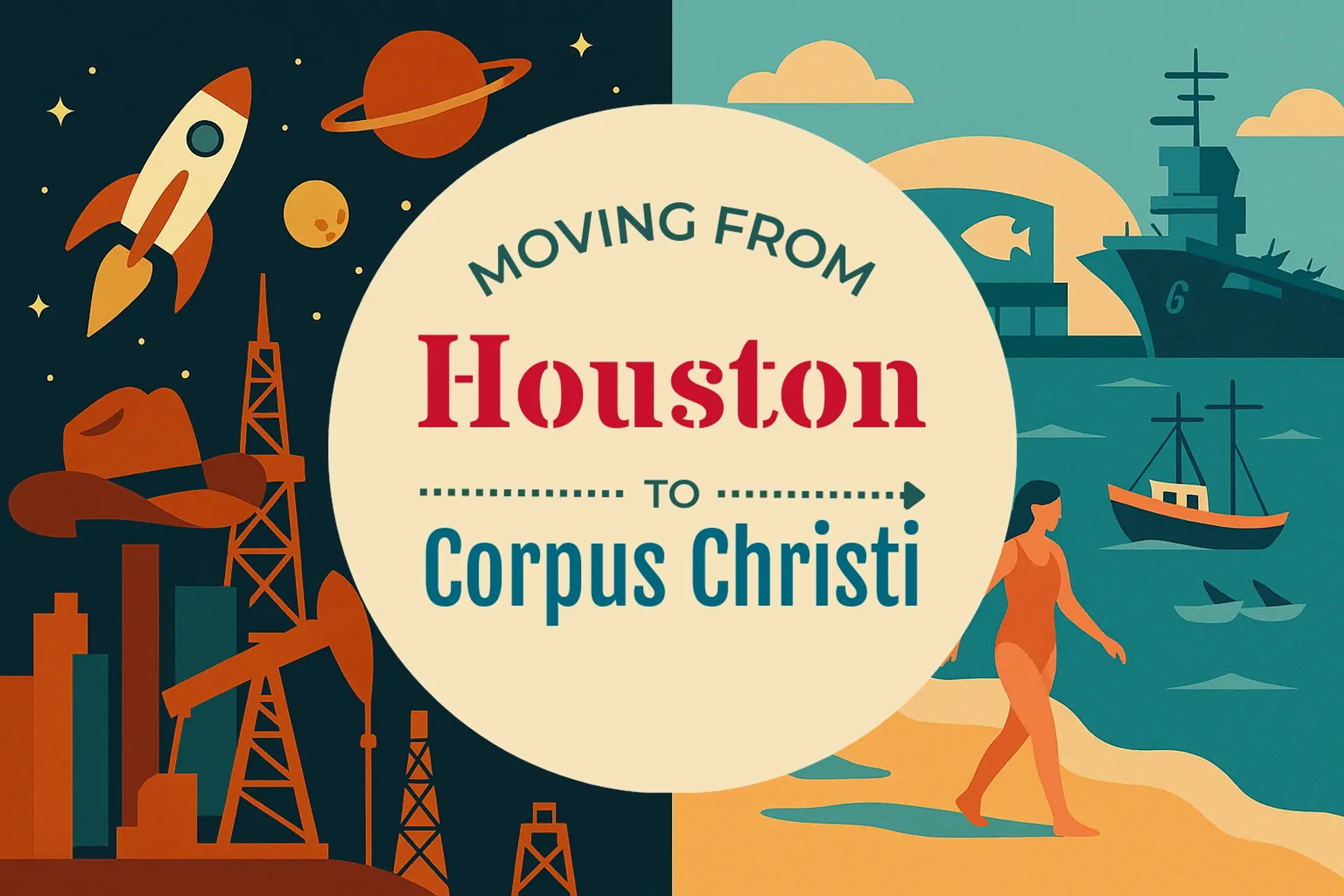 Side-by-side comparison of Houston to Corpus Christi moving companies
