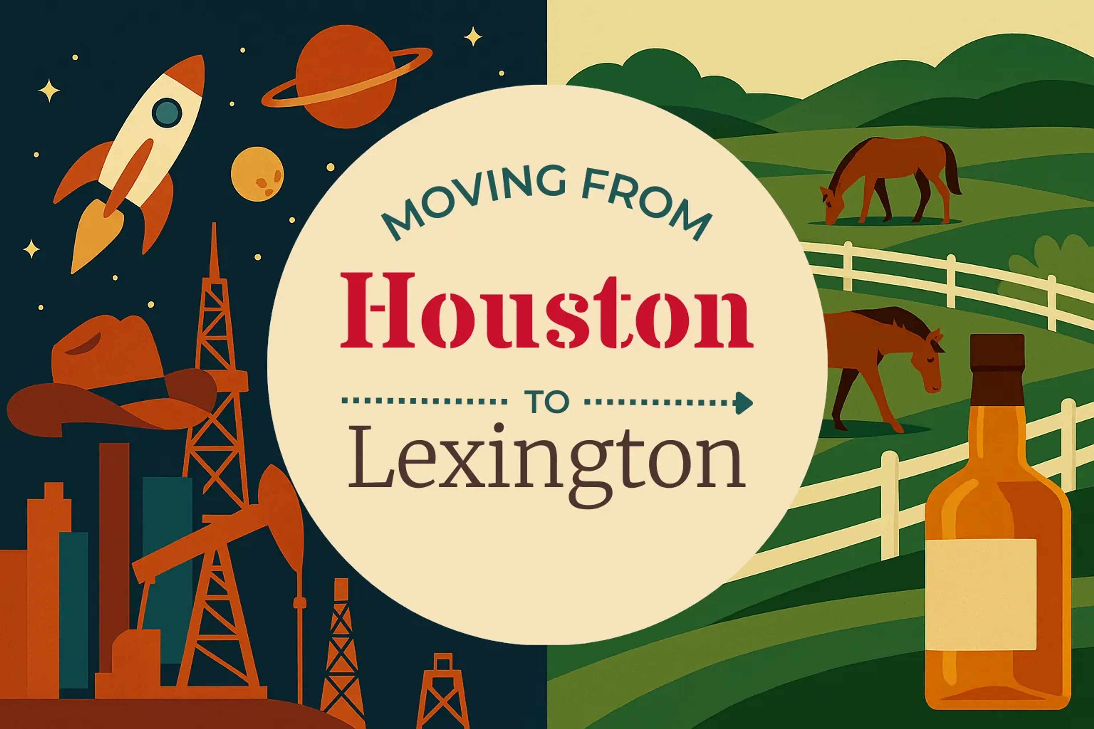 Side-by-side comparison of Houston to Lexington moving companies