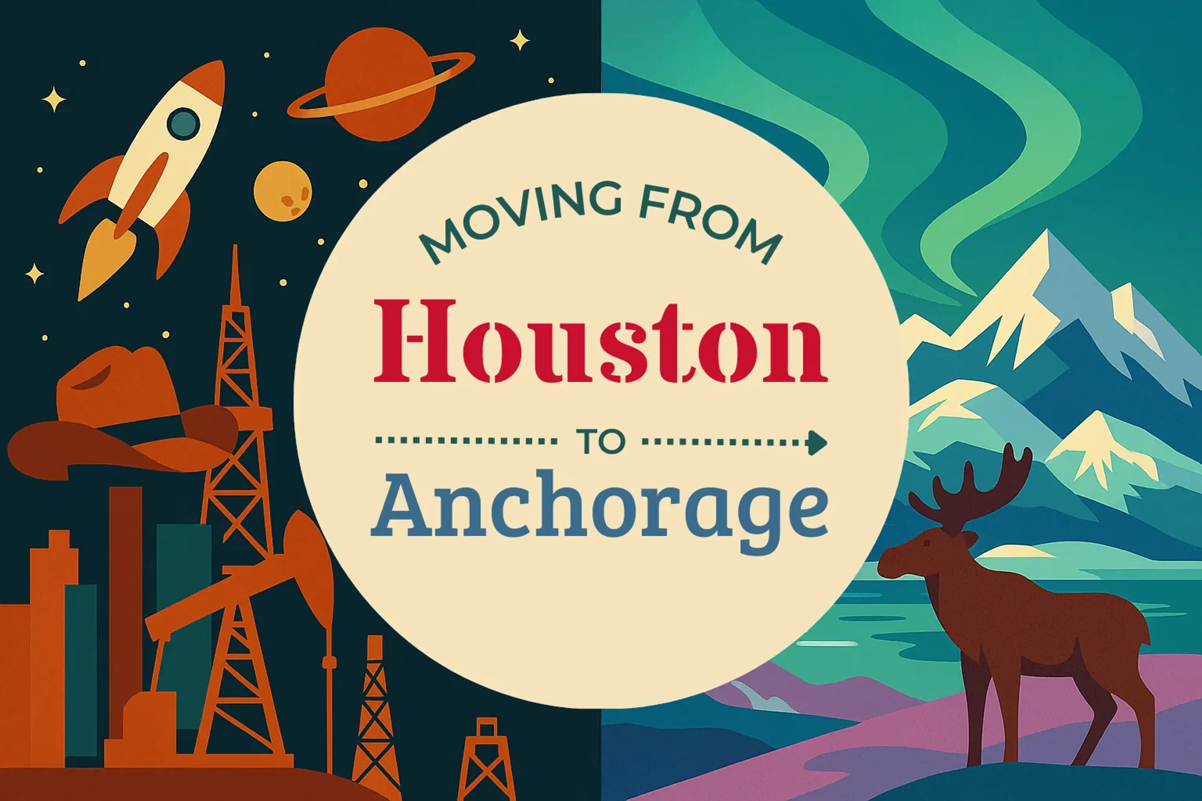 Side-by-side comparison of Houston to Anchorage moving companies
