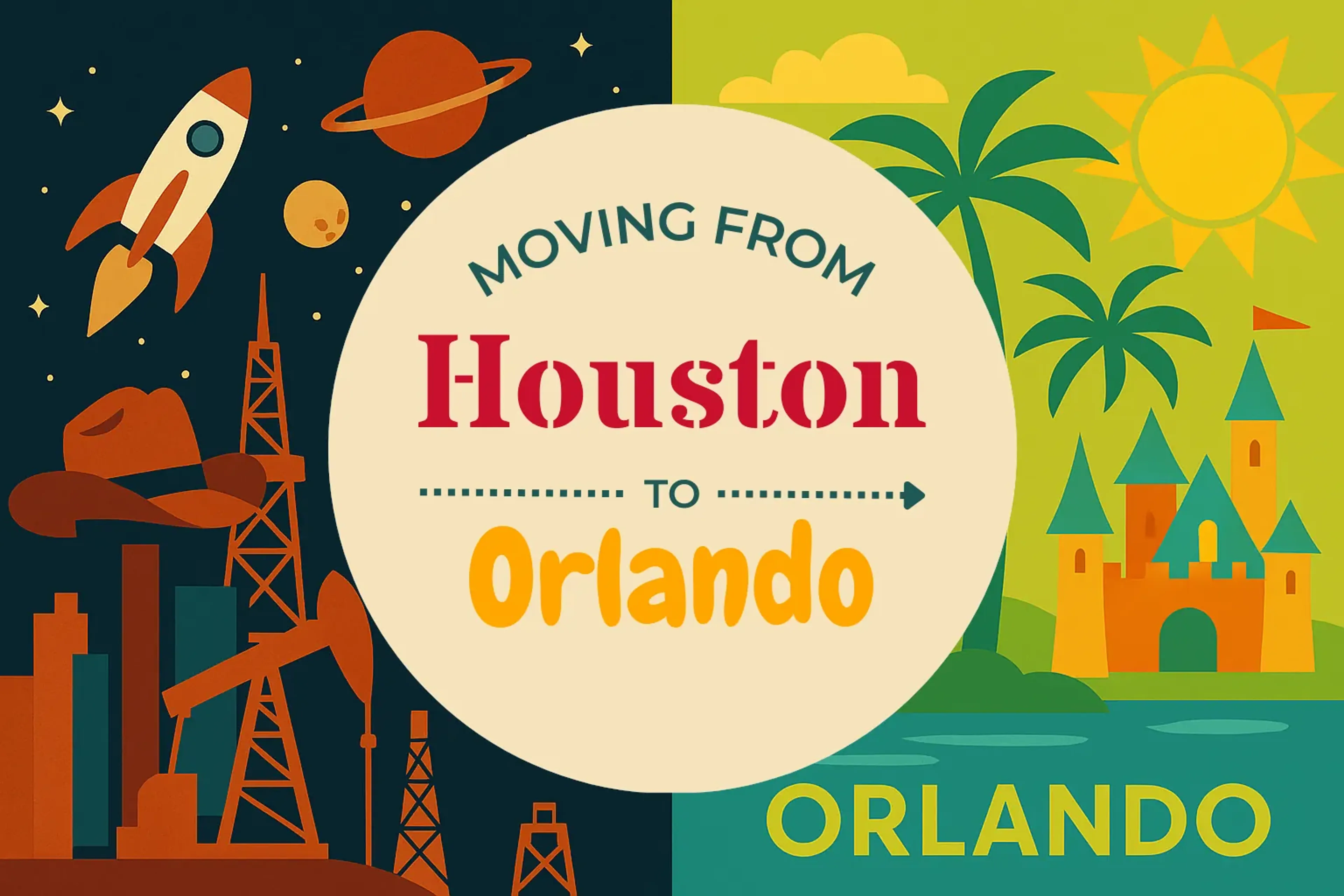 Side-by-side comparison of Houston to Orlando moving companies
