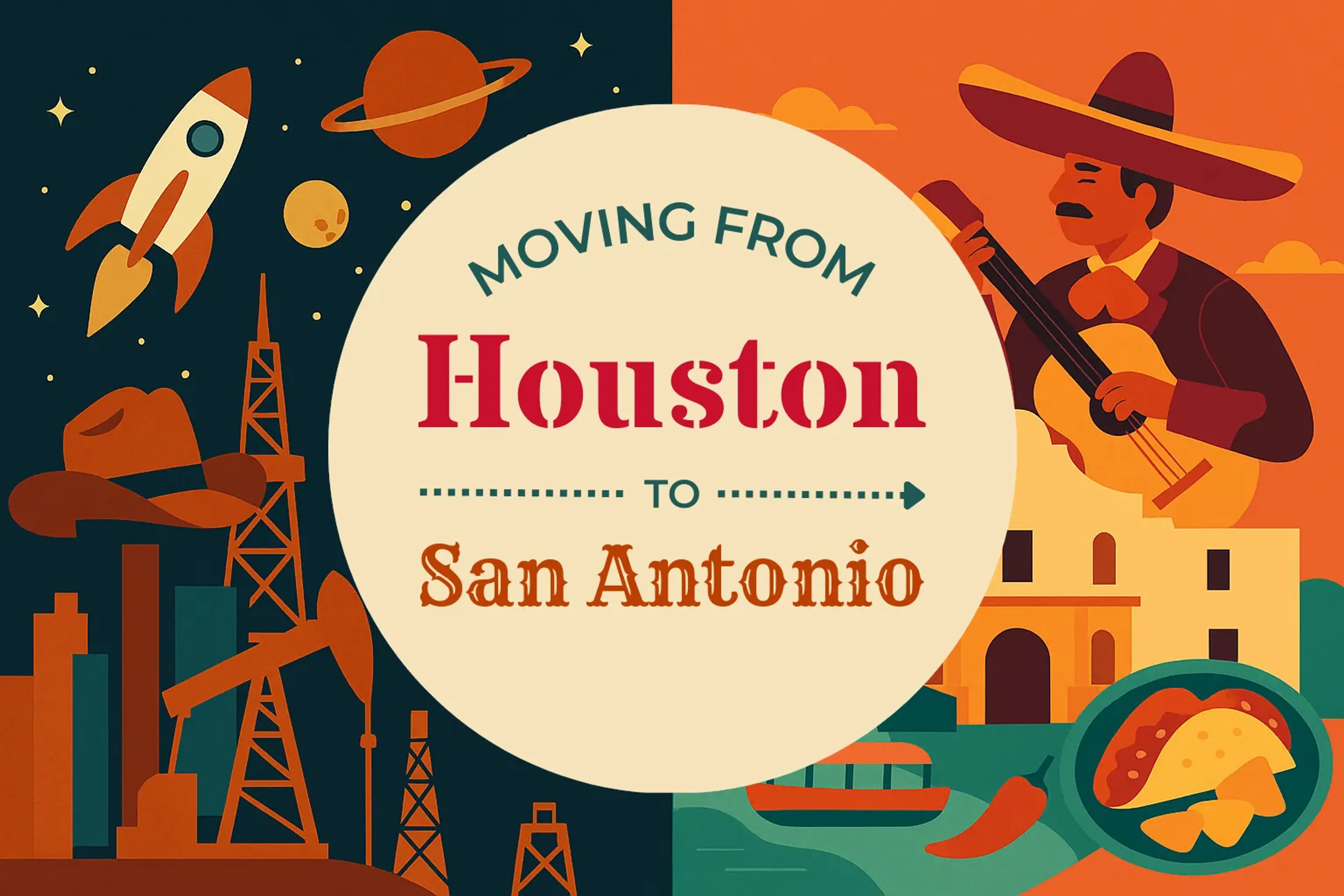 Side-by-side comparison of Houston to San Antonio moving companies