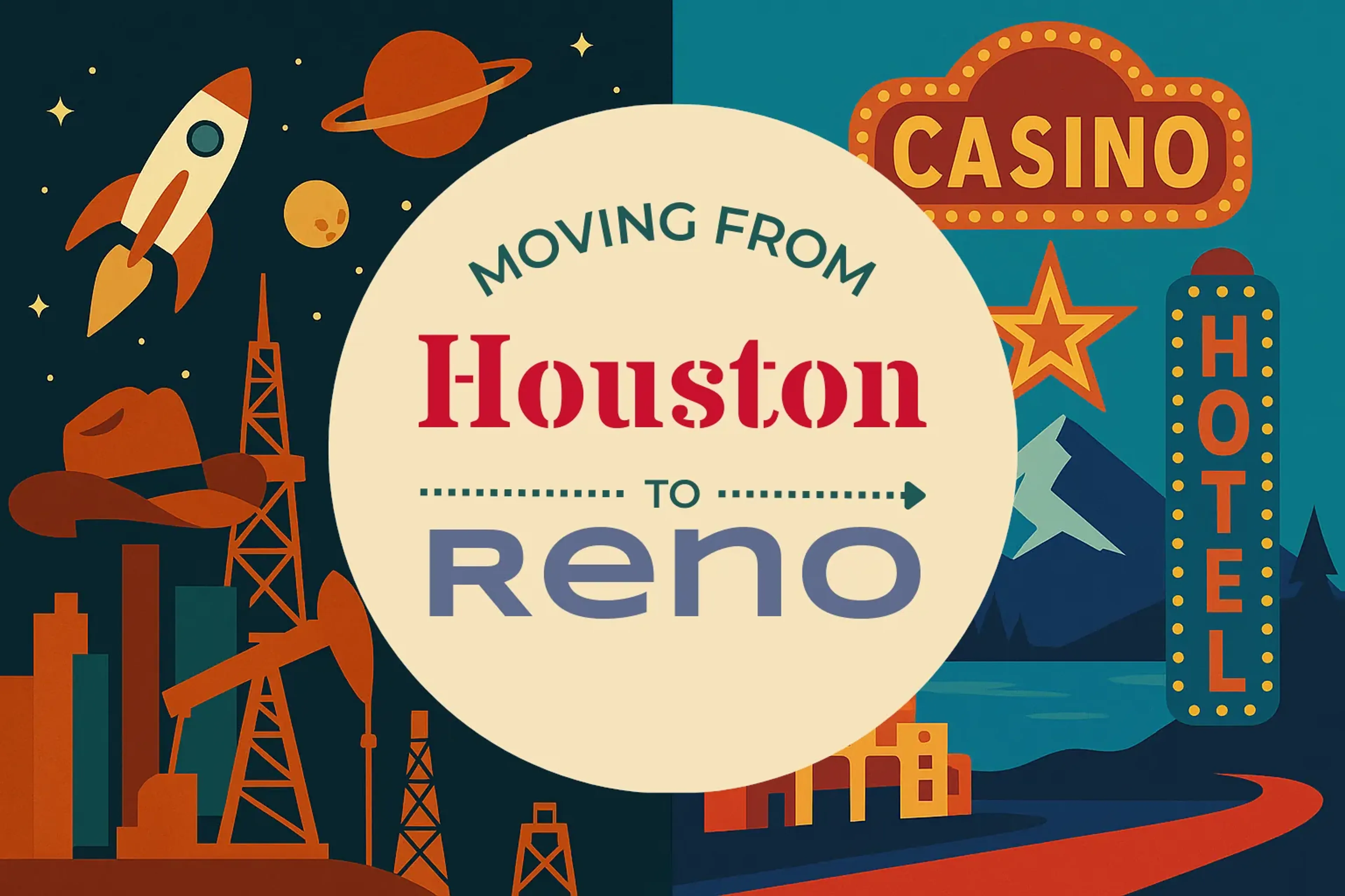 Side-by-side comparison of Houston to Reno moving companies