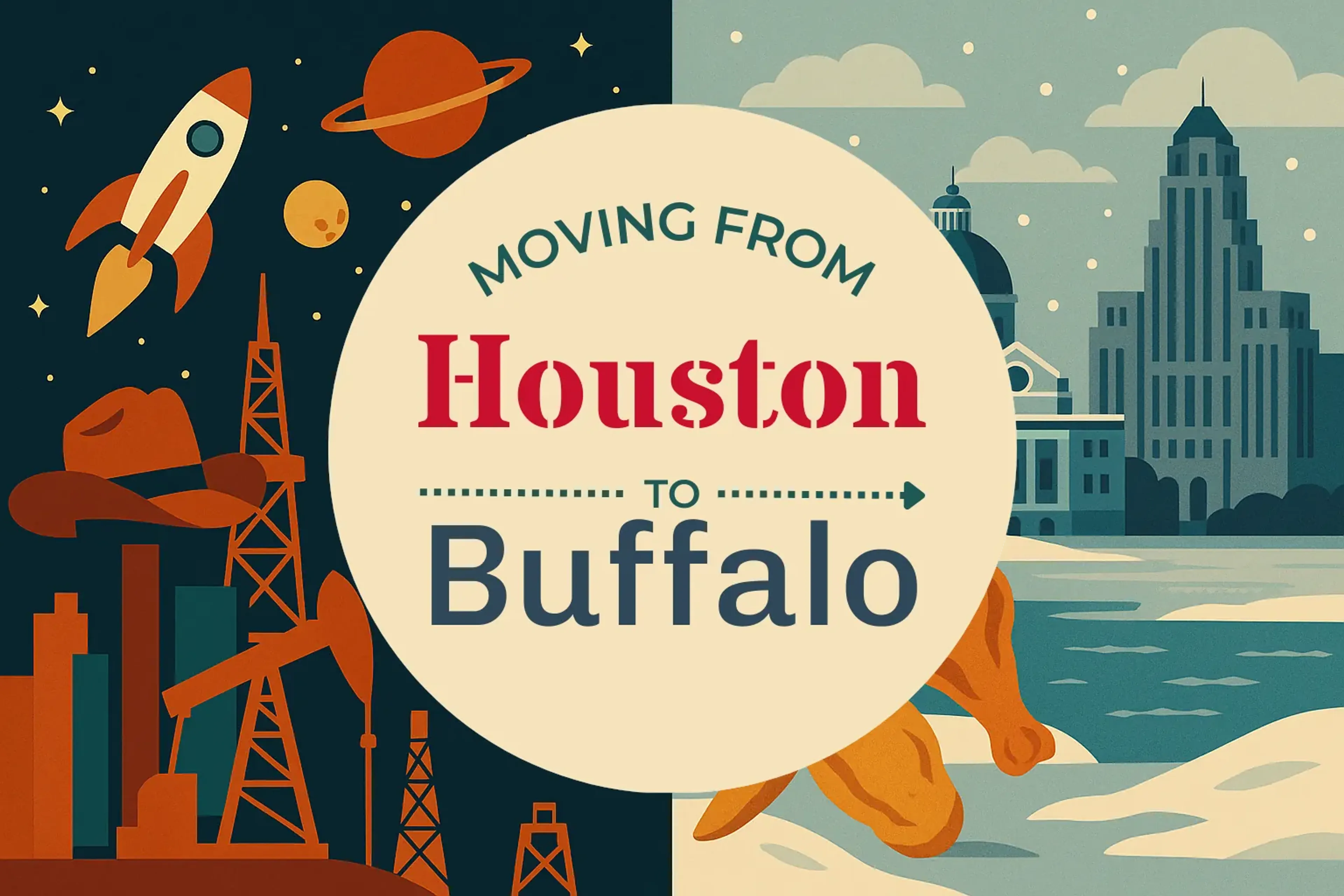 Side-by-side comparison of Houston to Buffalo moving companies