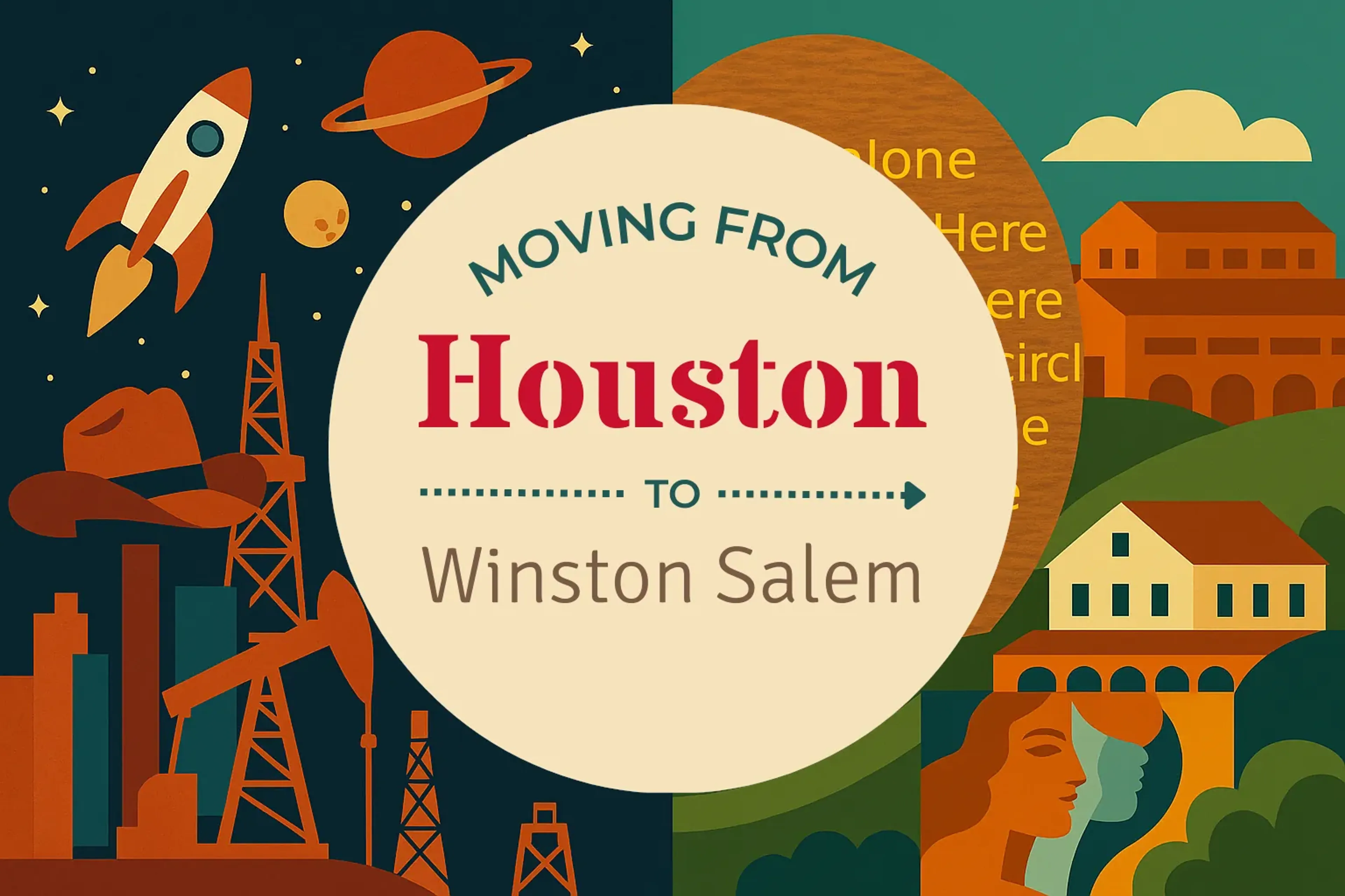 Side-by-side comparison of Houston to Winston Salem moving companies
