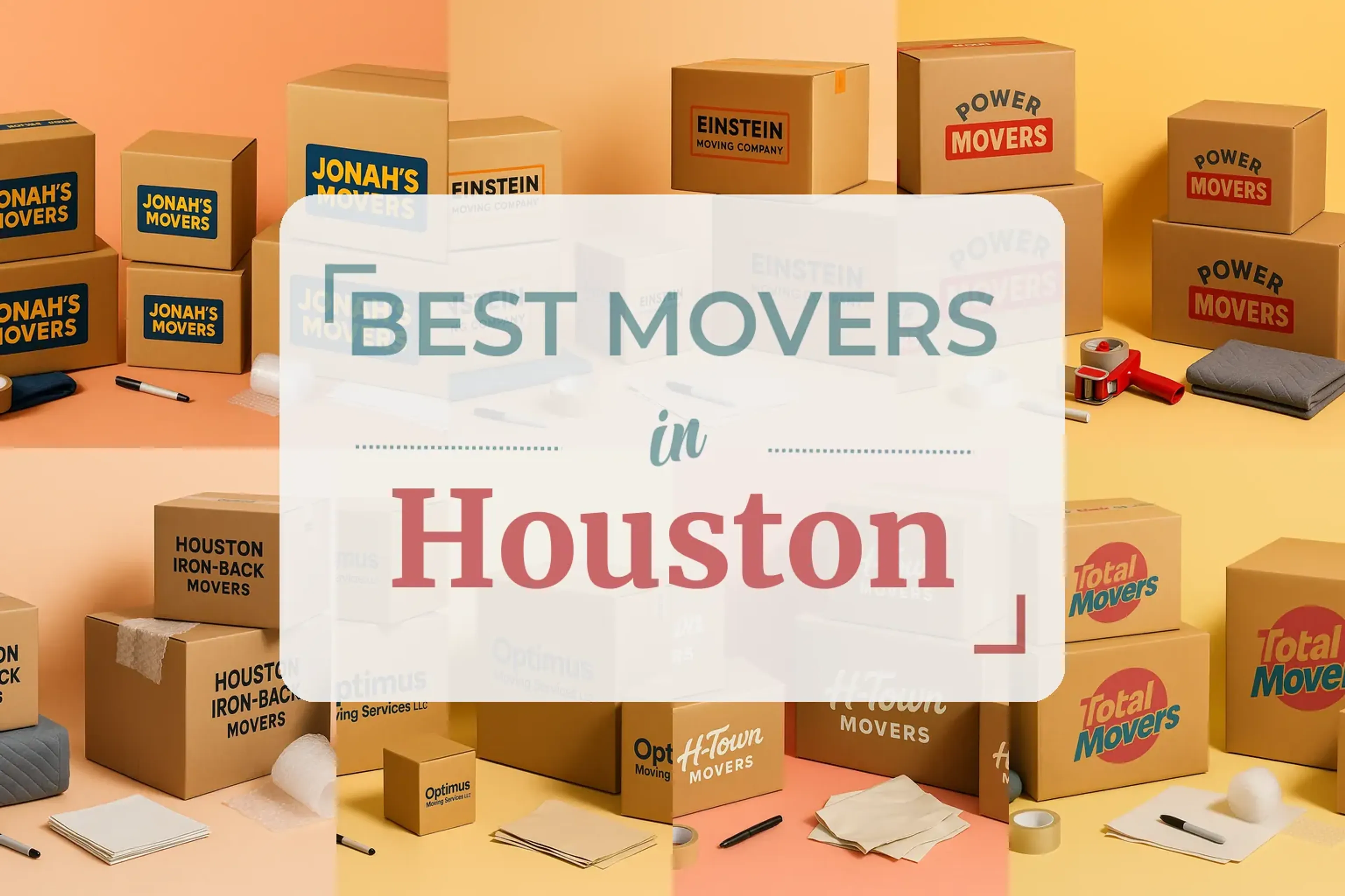 Side-by-side comparison of Houston moving companies