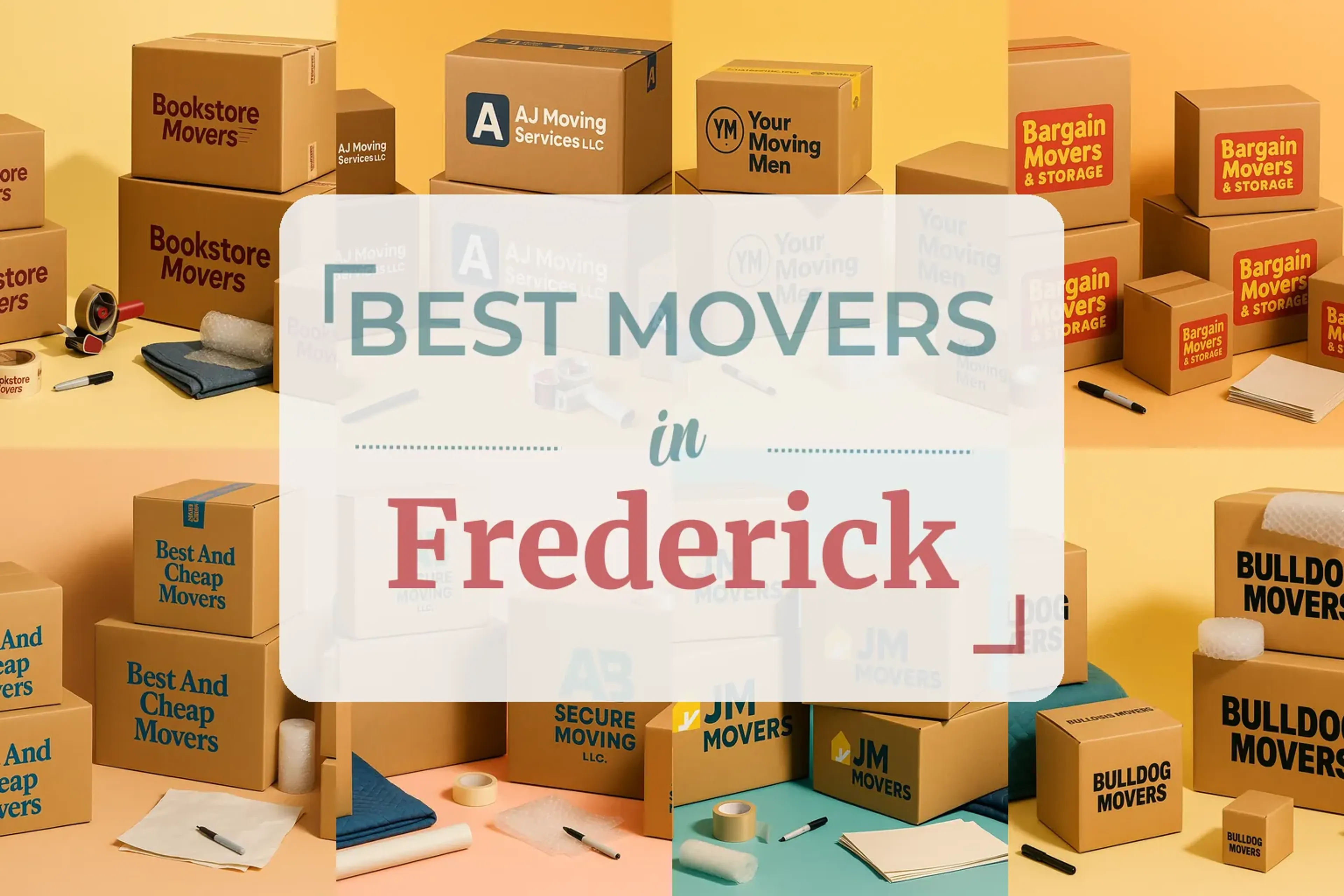 Side-by-side comparison of Frederick moving companies