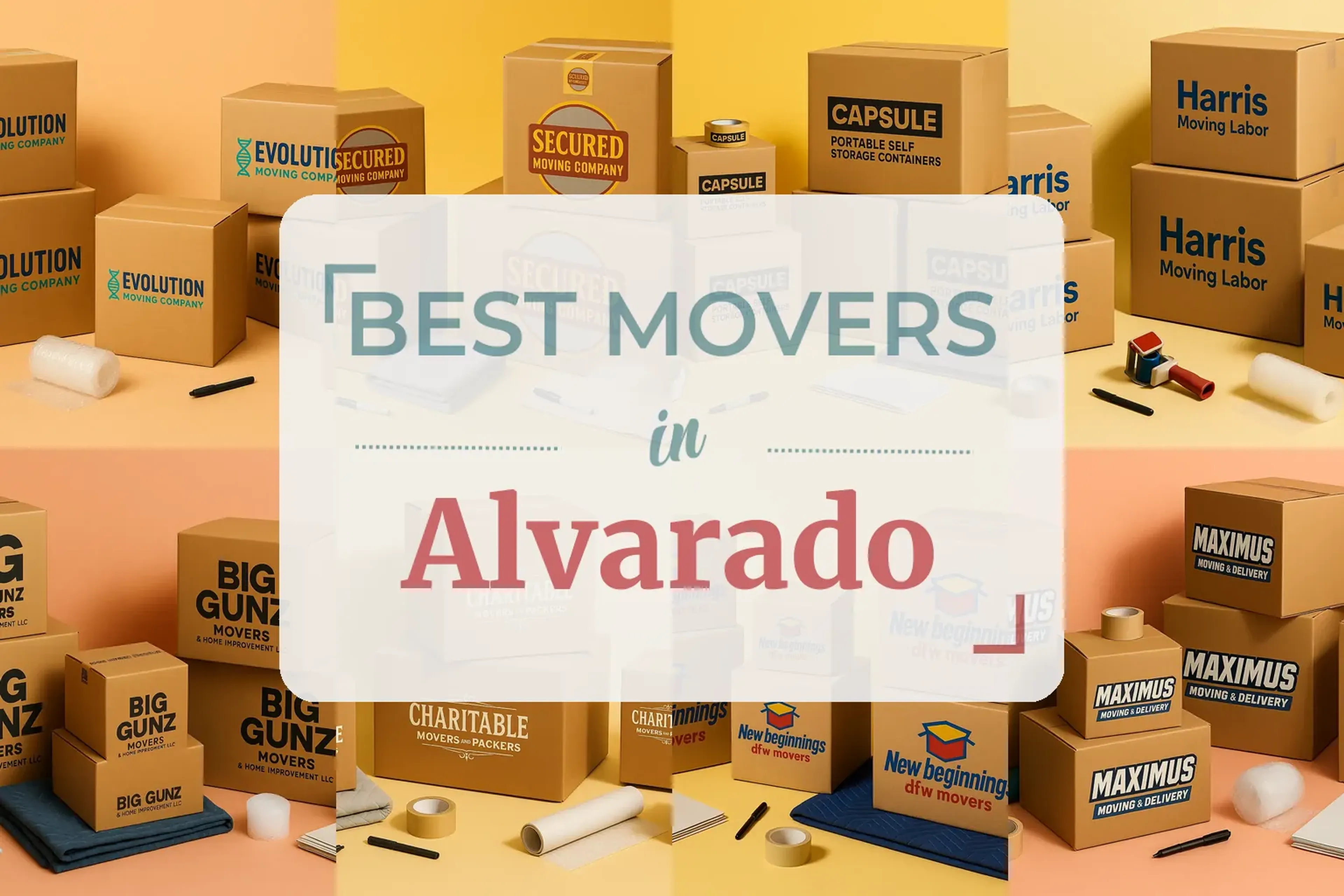 Side-by-side comparison of Alvarado moving companies