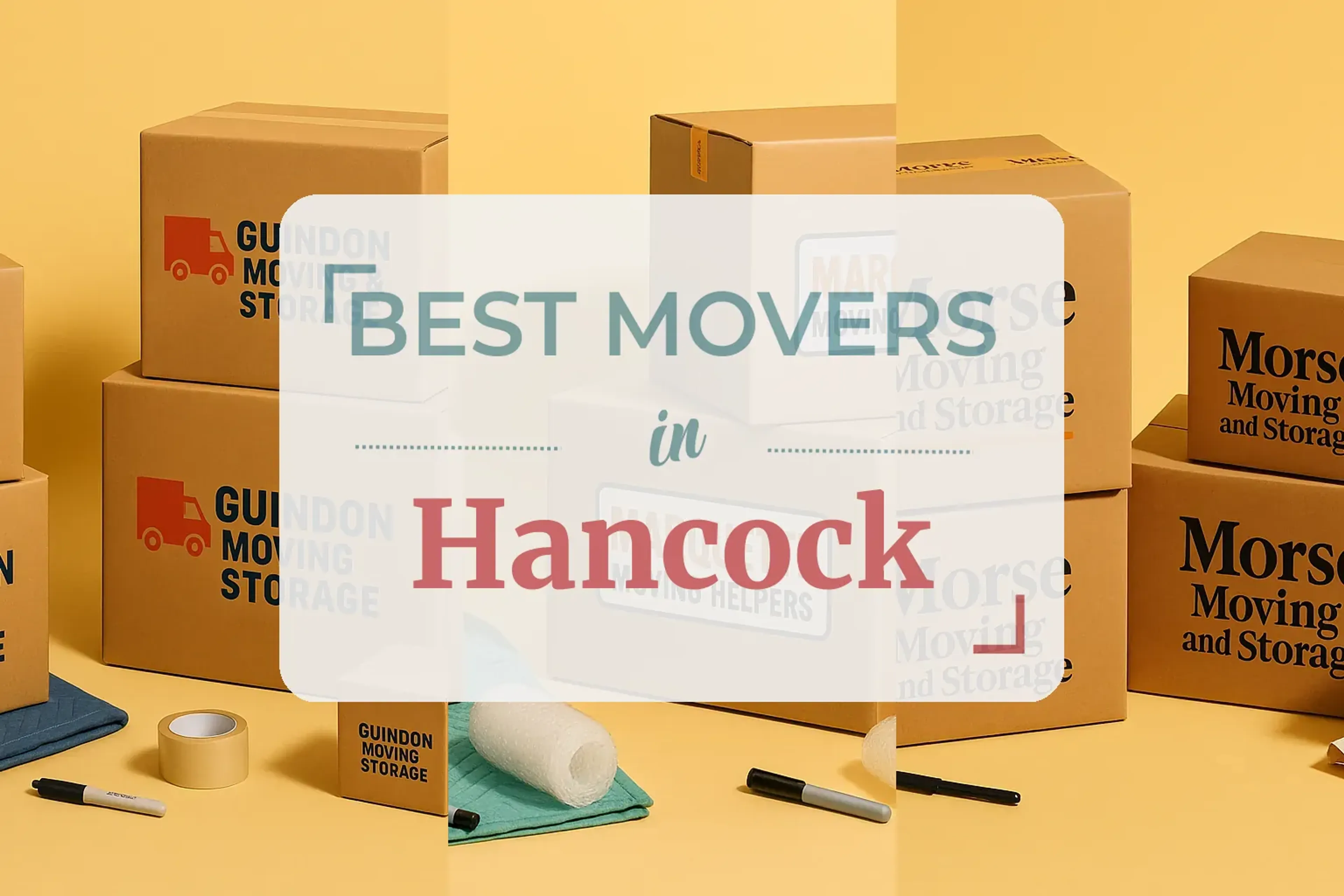 Side-by-side comparison of Hancock moving companies