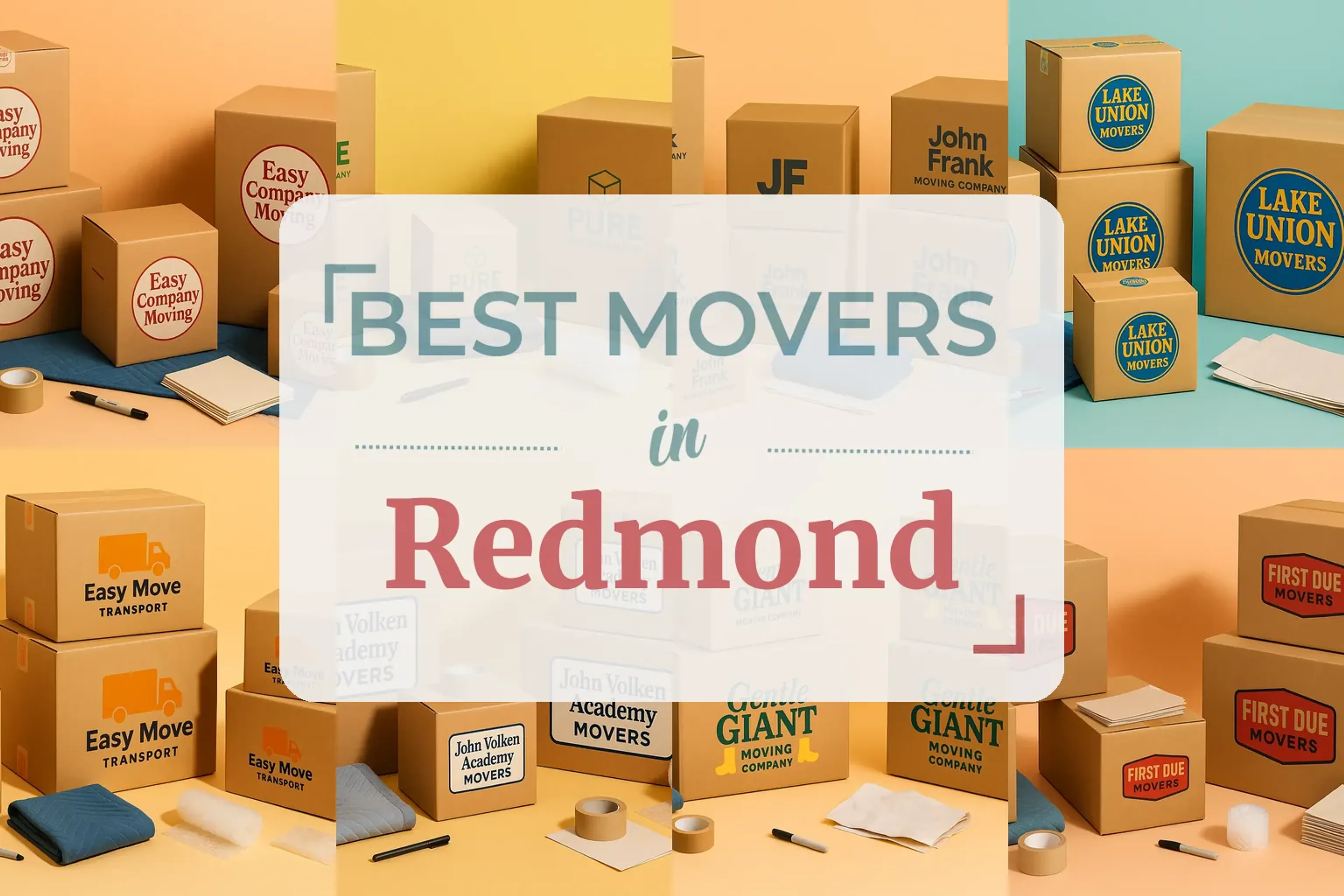 Side-by-side comparison of Redmond moving companies