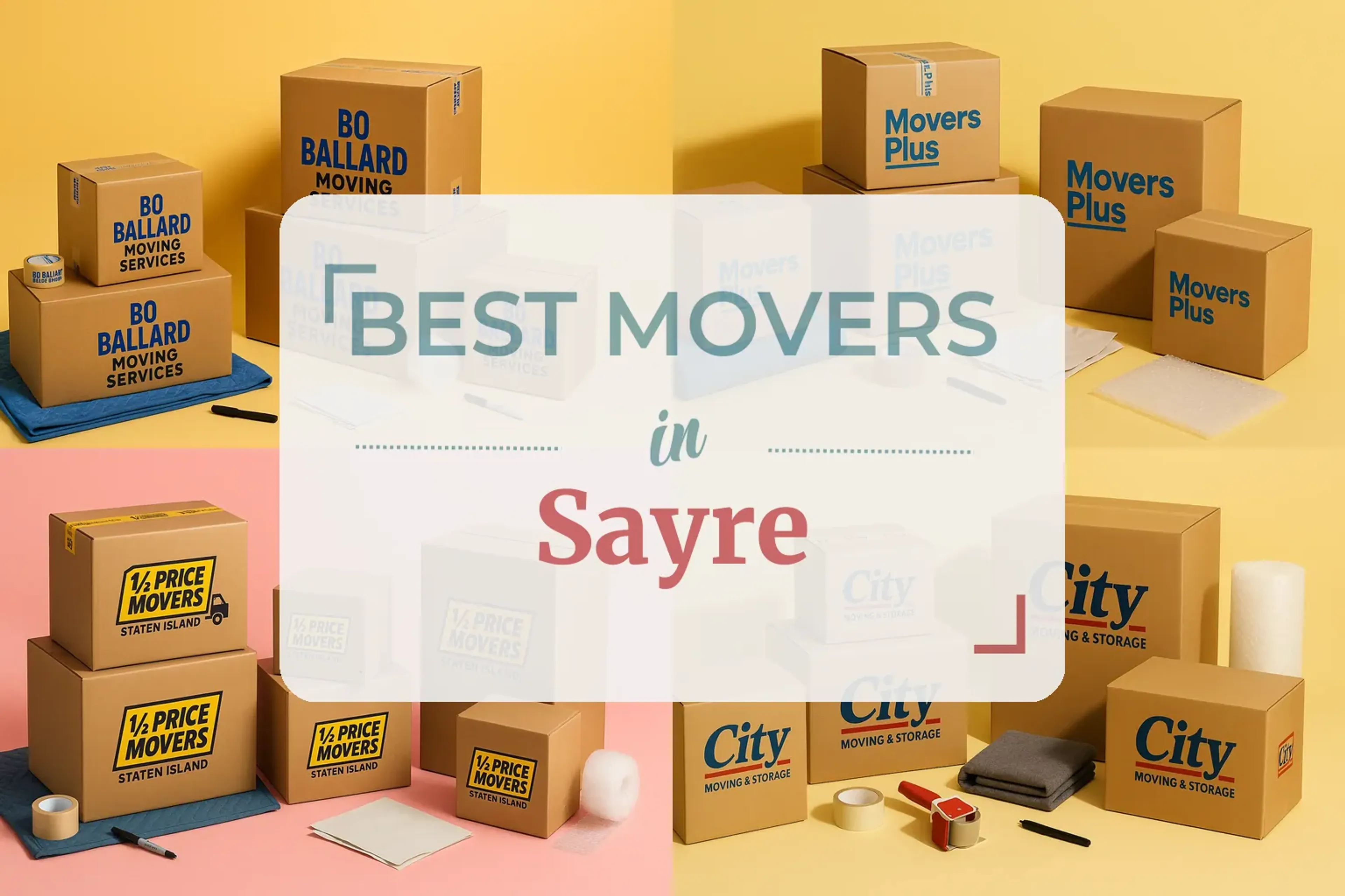 Side-by-side comparison of Sayre moving companies