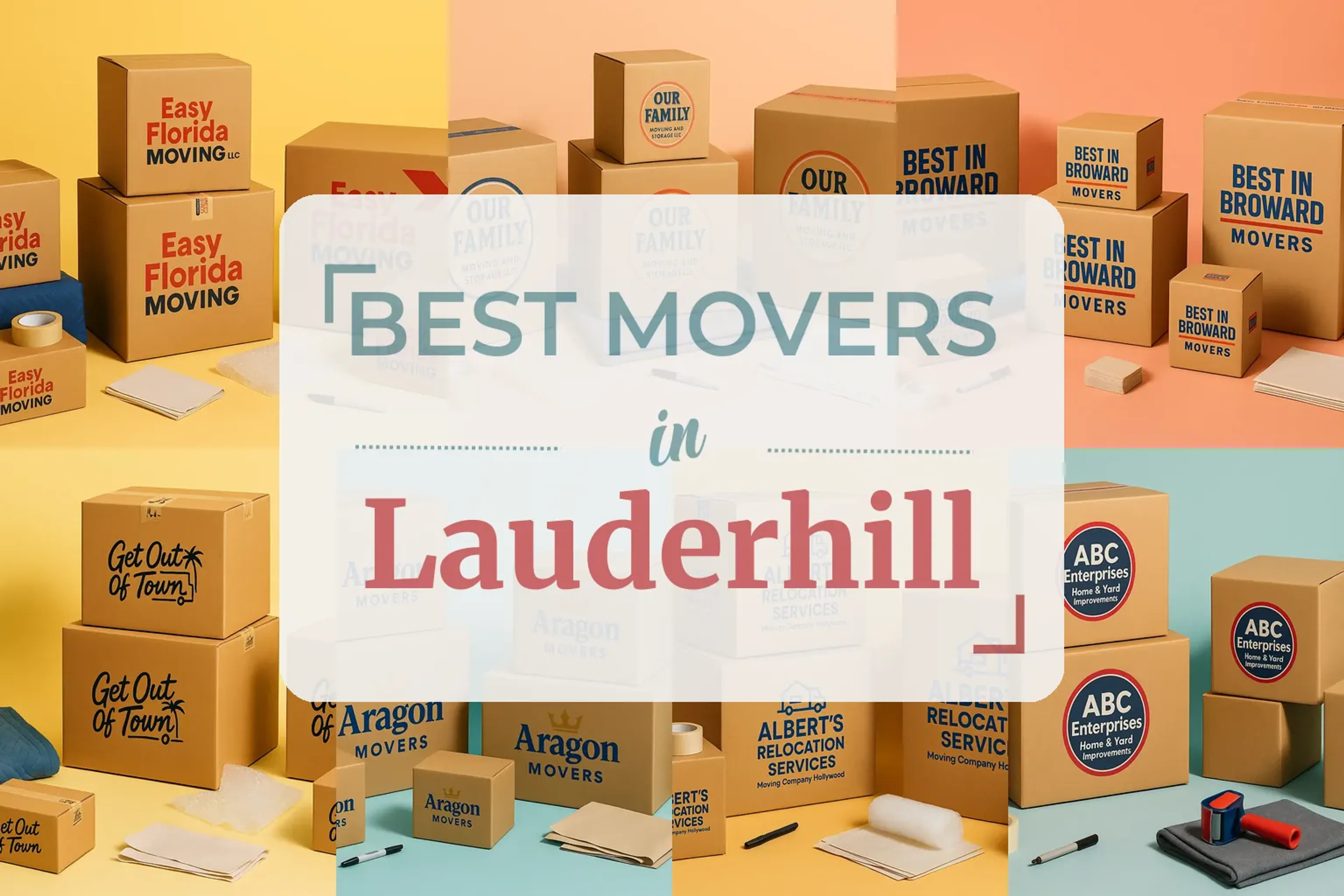 Side-by-side comparison of Lauderhill moving companies