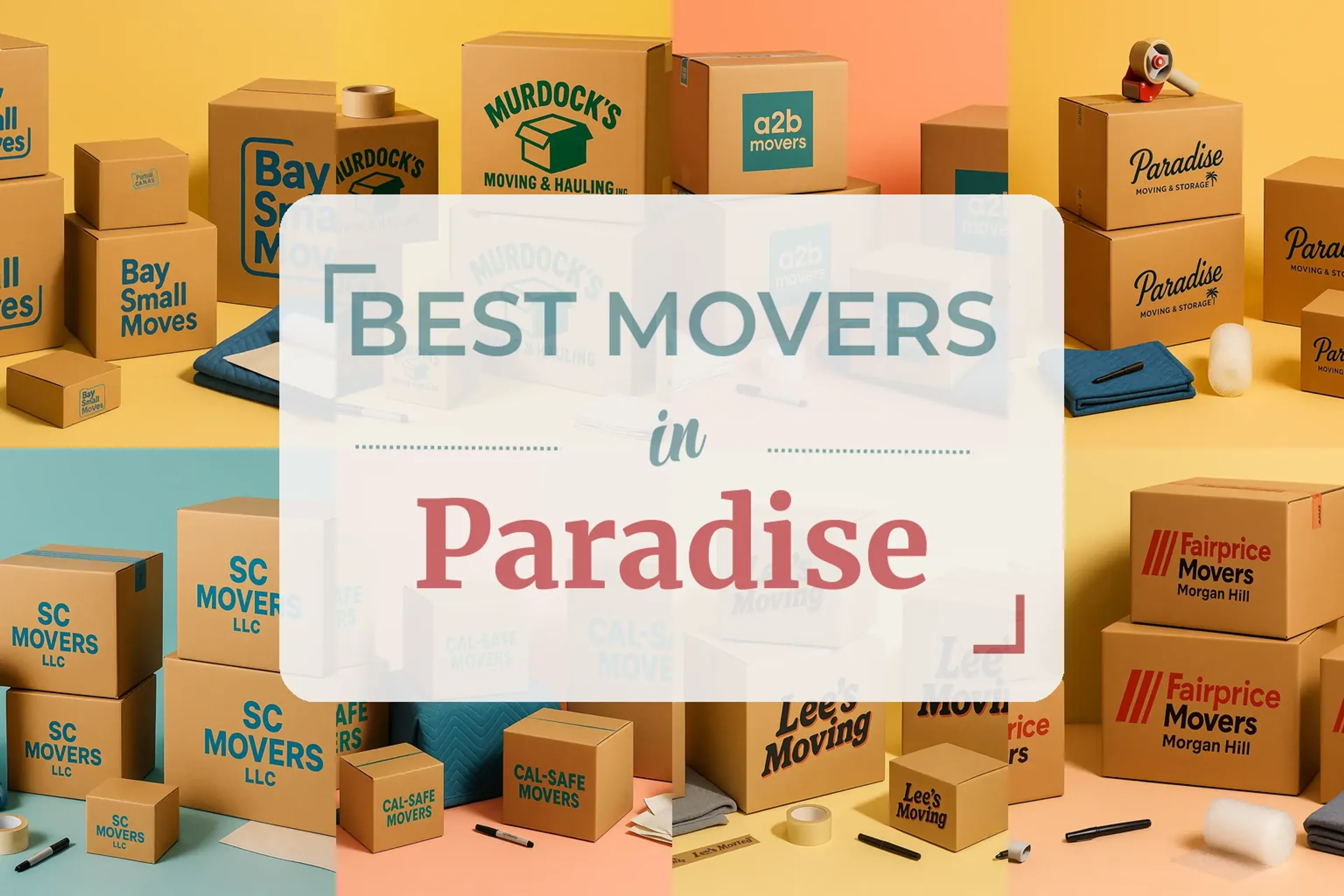 Side-by-side comparison of Paradise moving companies