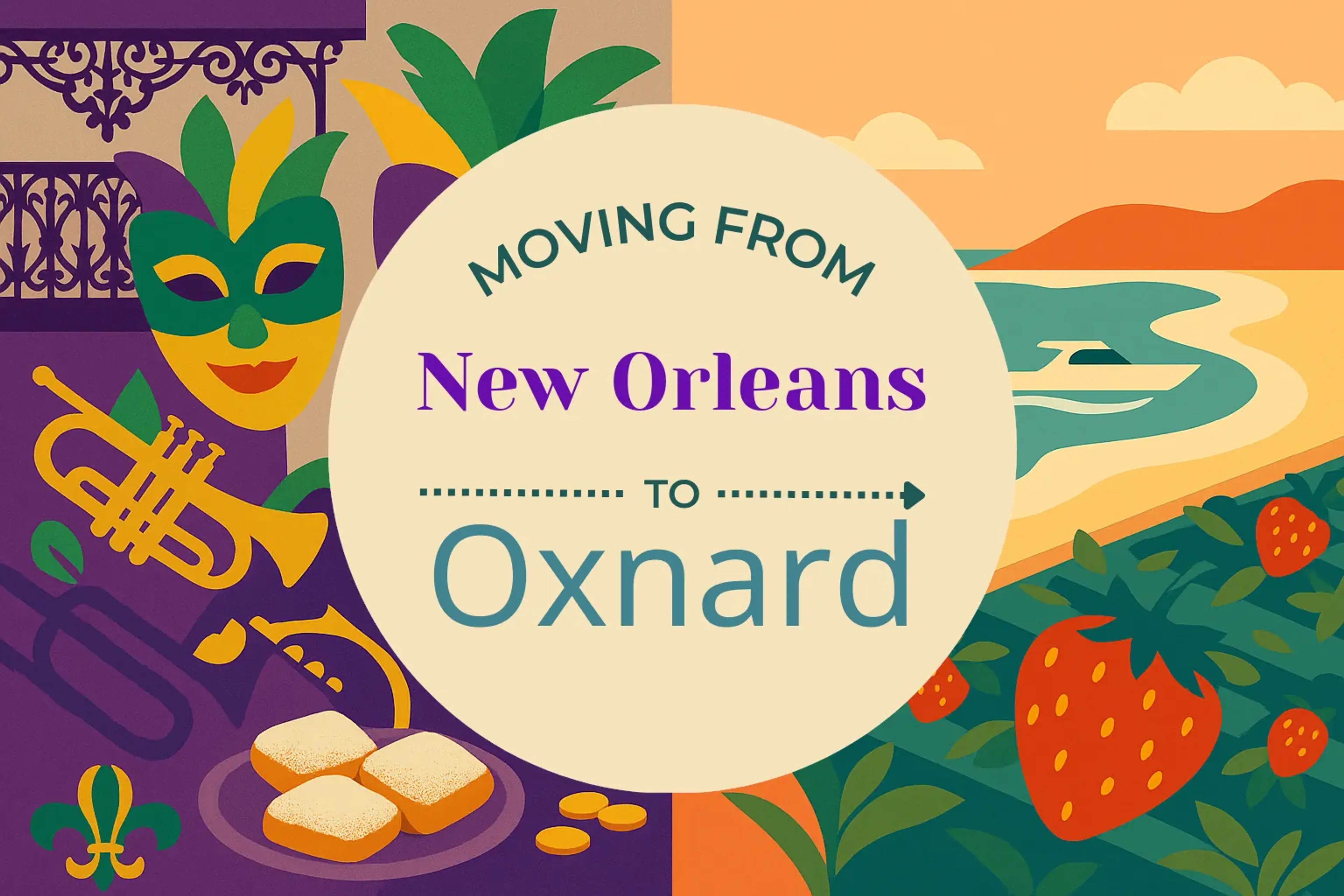 Side-by-side comparison of New Orleans to Oxnard moving companies