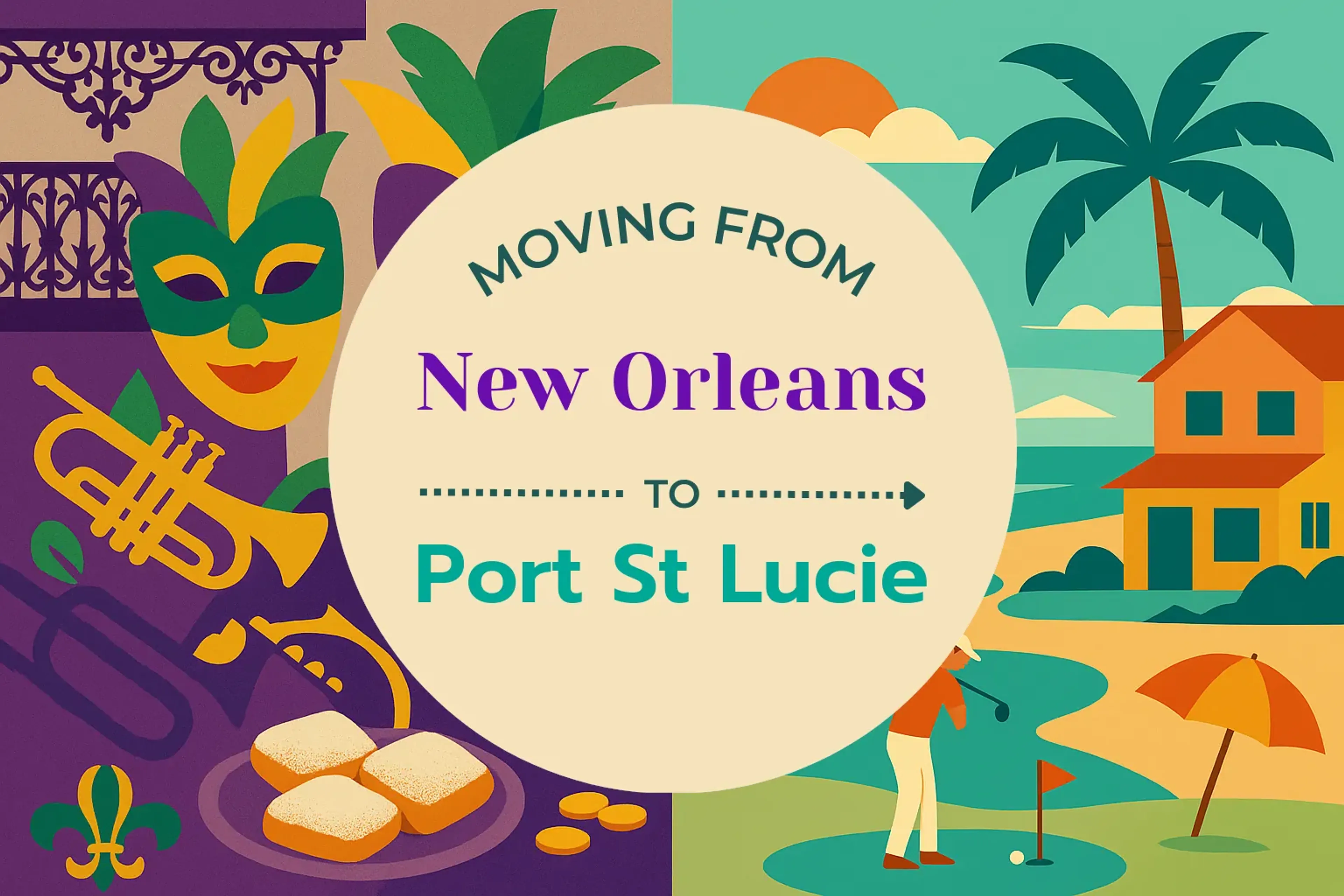 Side-by-side comparison of New Orleans to Port St. Lucie moving companies