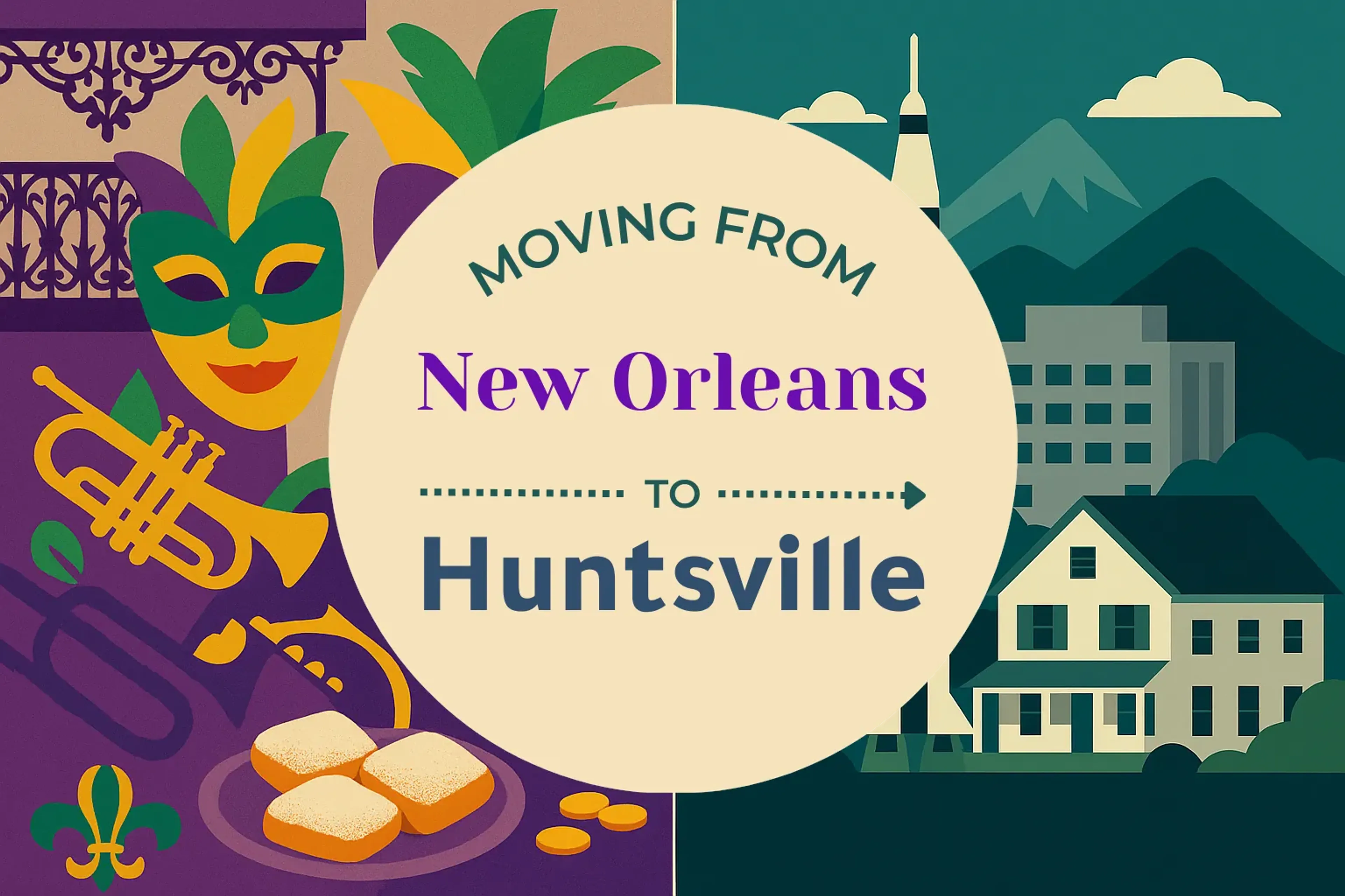 Side-by-side comparison of New Orleans to Huntsville moving companies