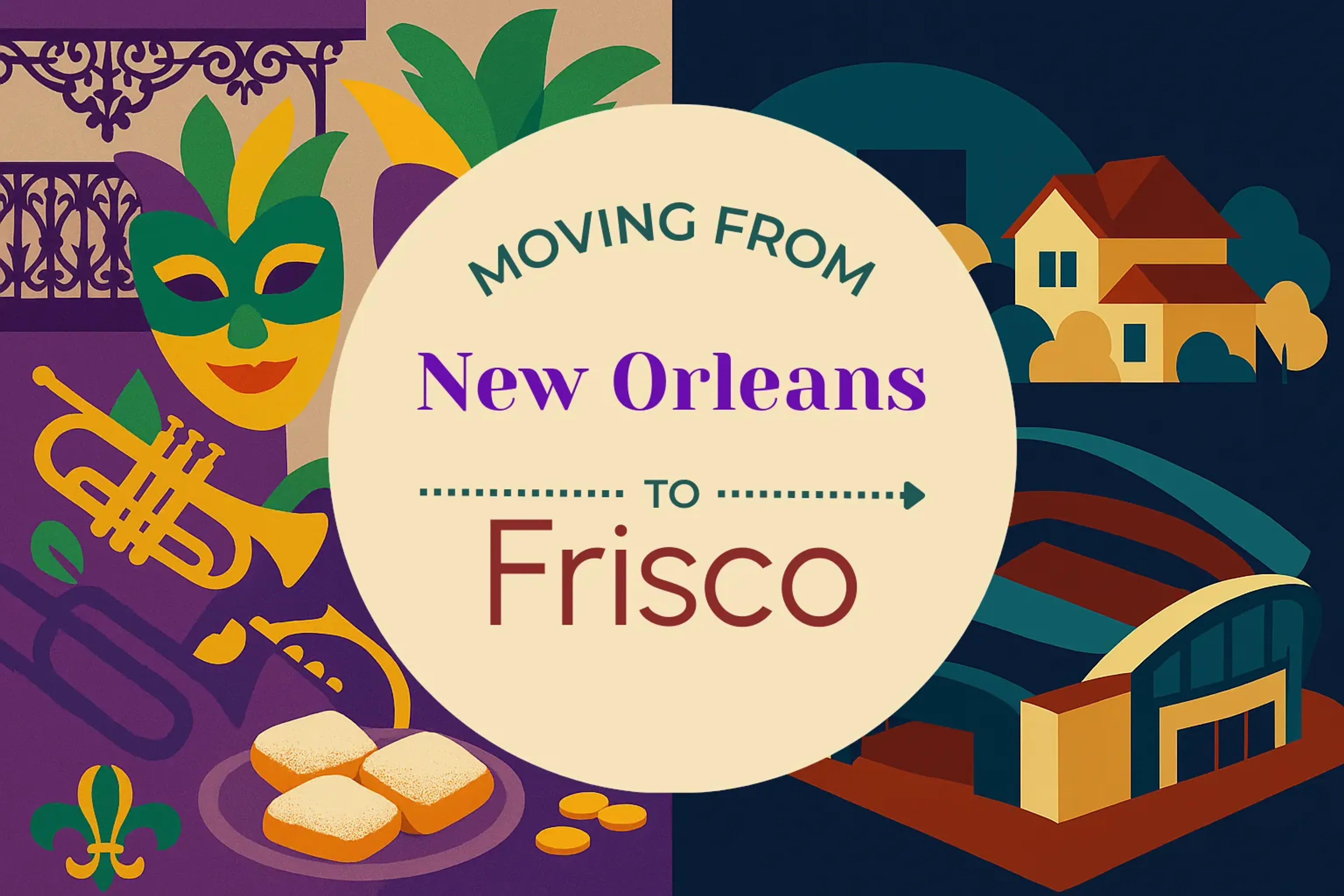 Side-by-side comparison of New Orleans to Frisco moving companies