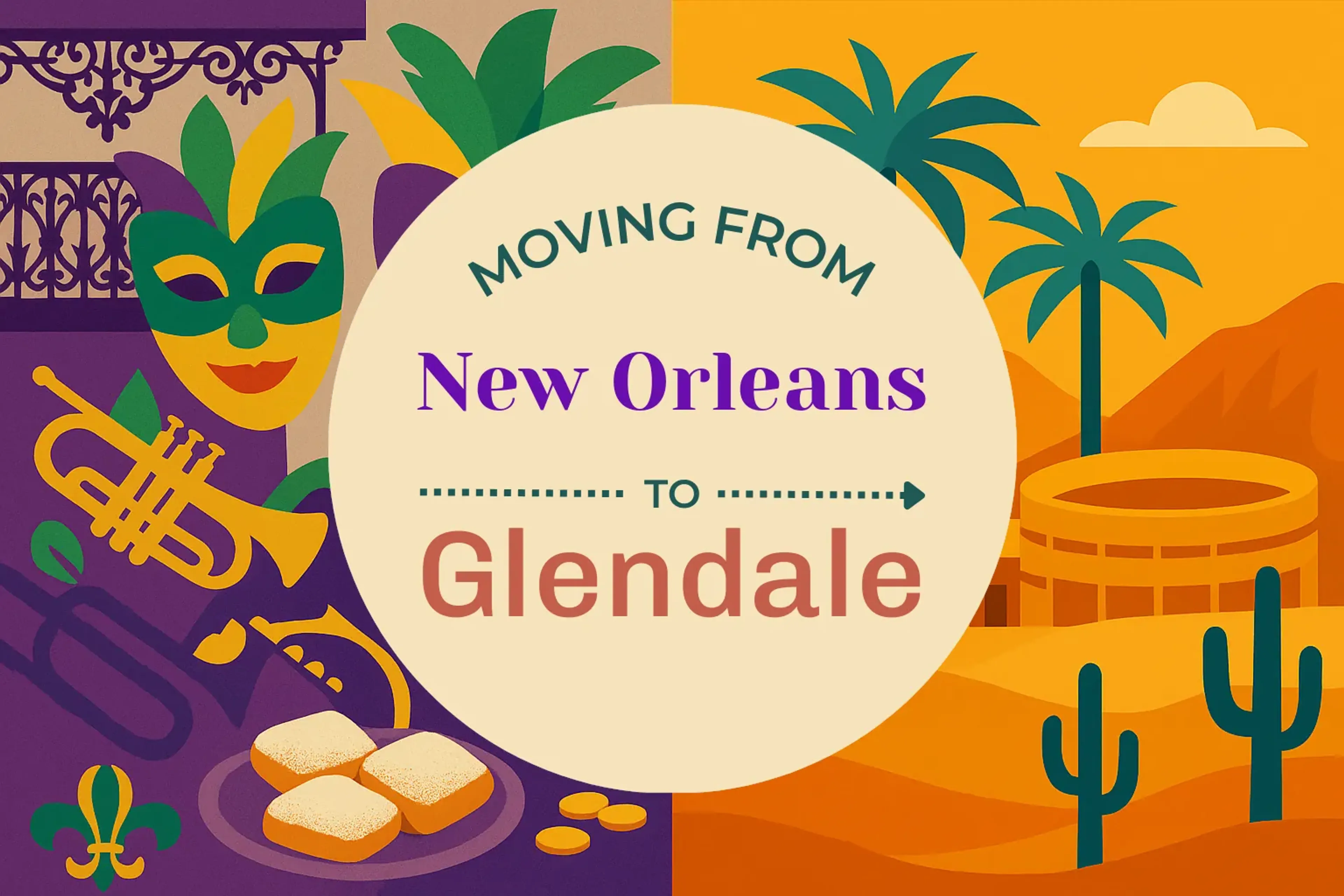 Side-by-side comparison of New Orleans to Glendale moving companies