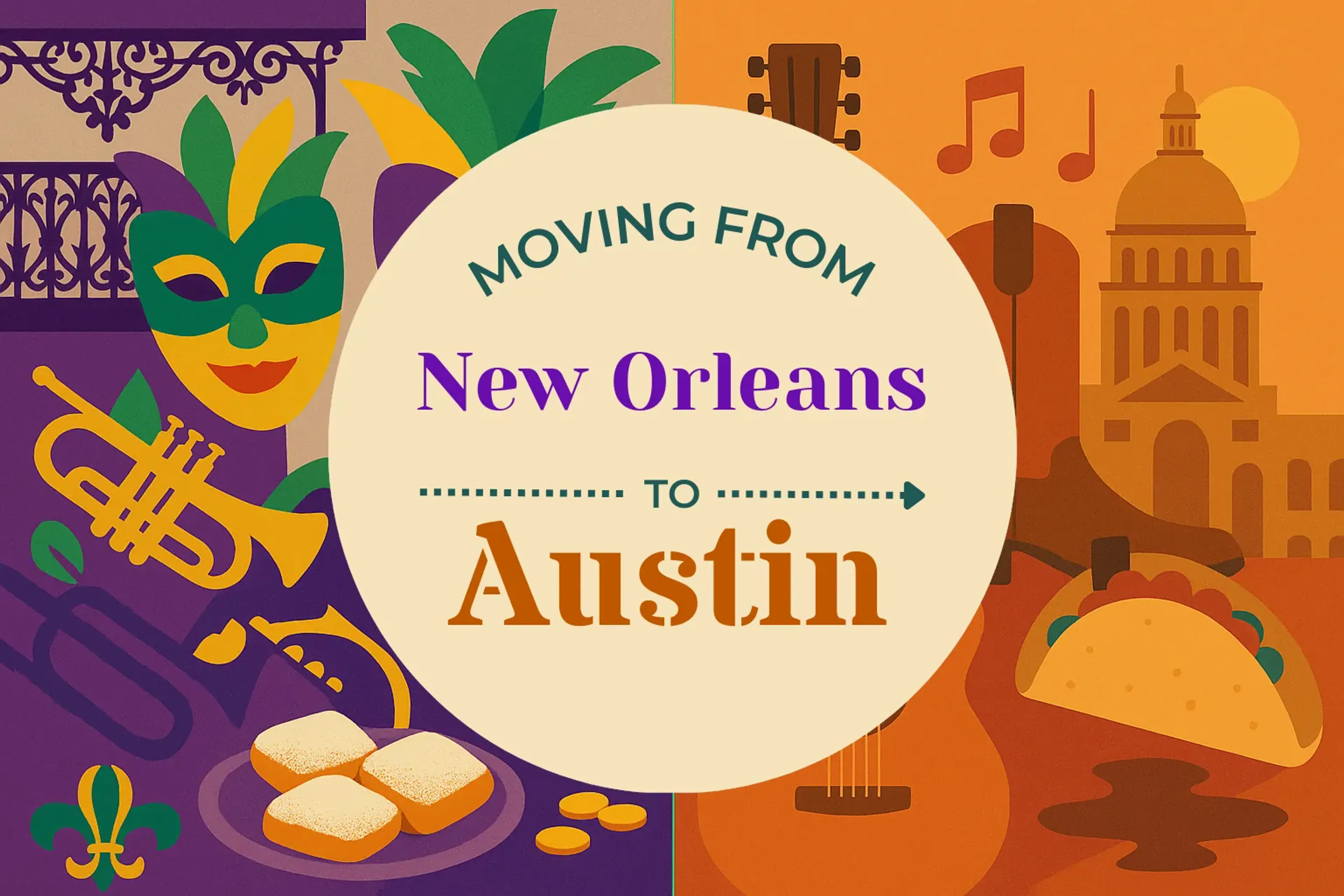 Side-by-side comparison of New Orleans to Austin moving companies