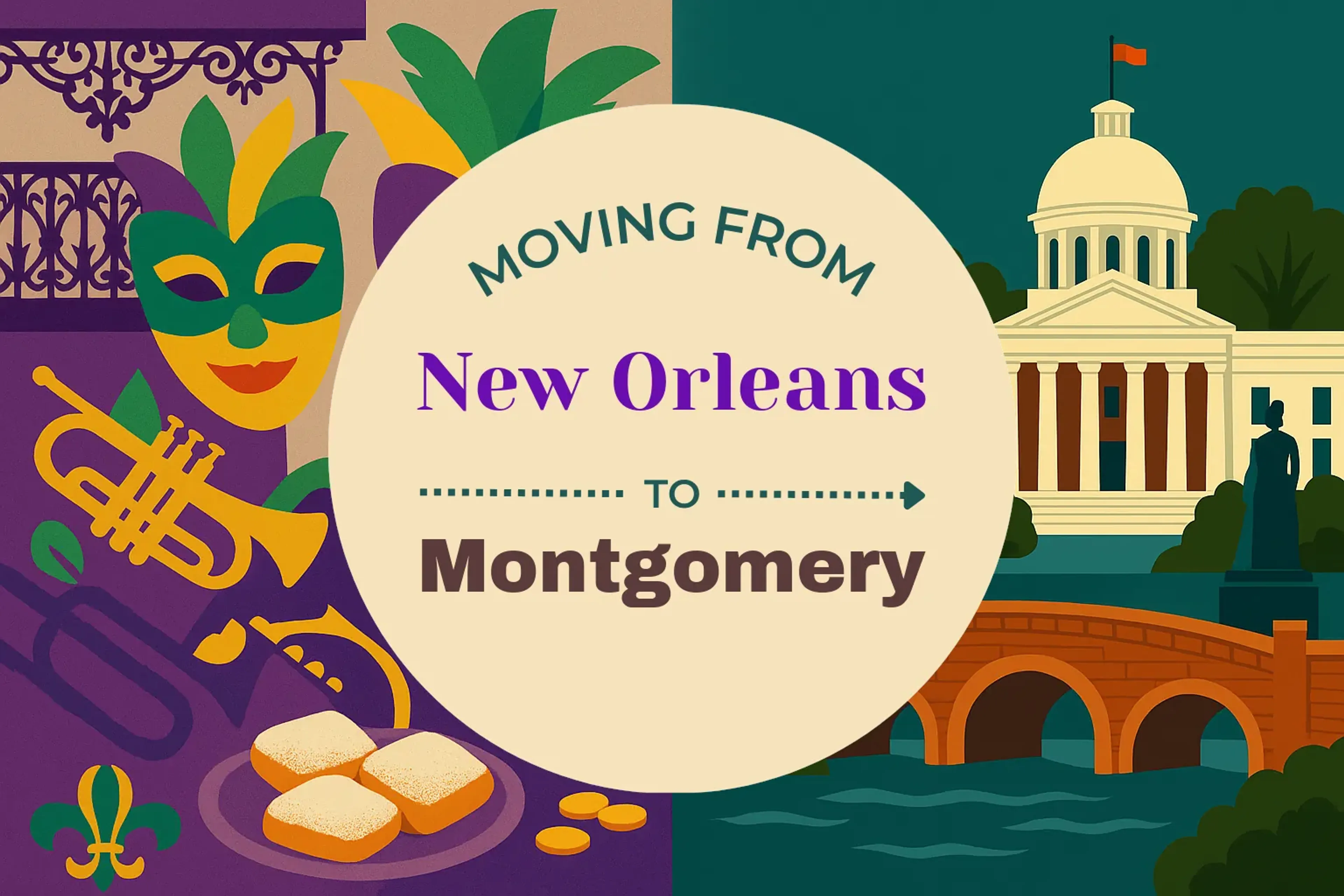 Side-by-side comparison of New Orleans to Montgomery moving companies