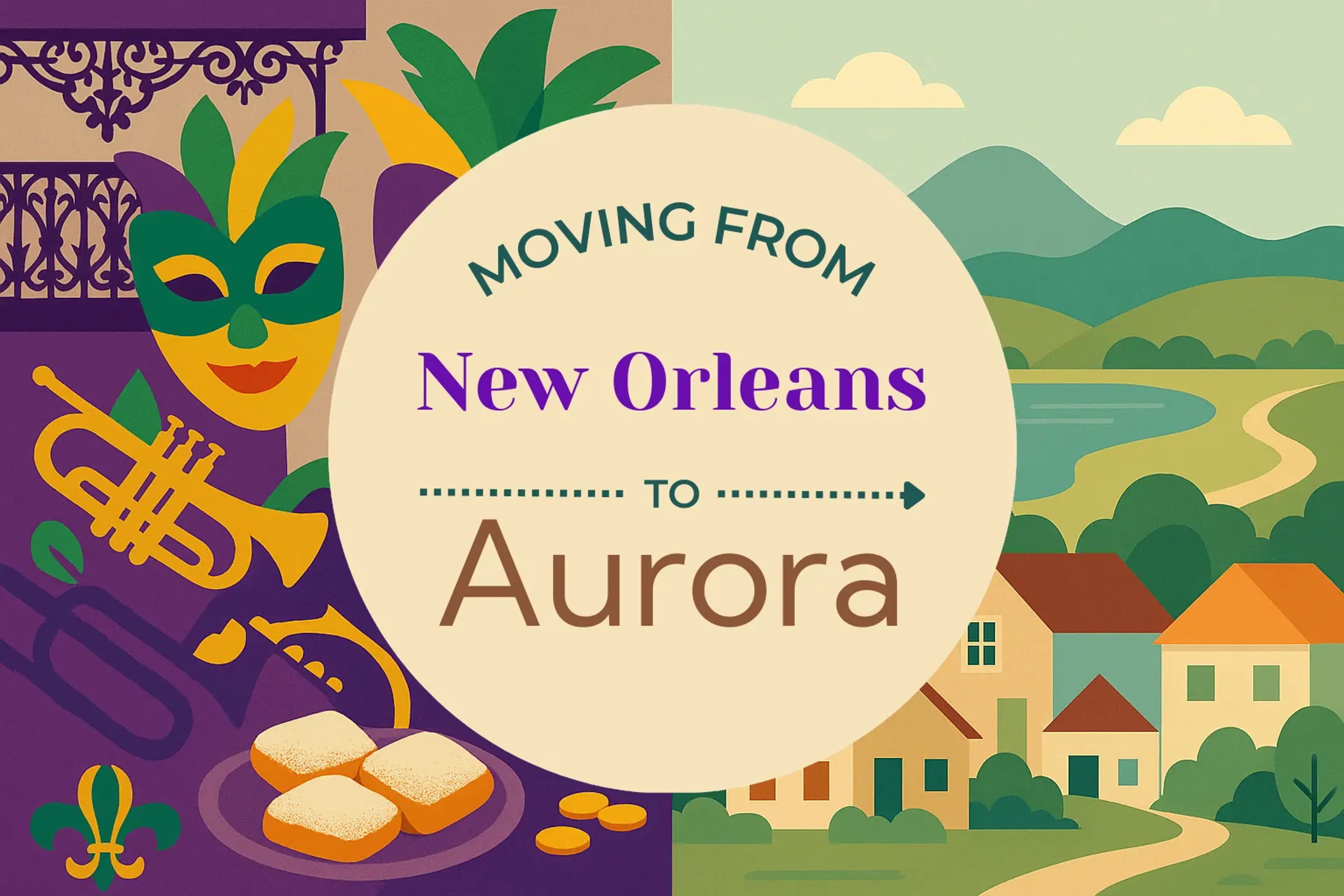 Side-by-side comparison of New Orleans to Aurora moving companies